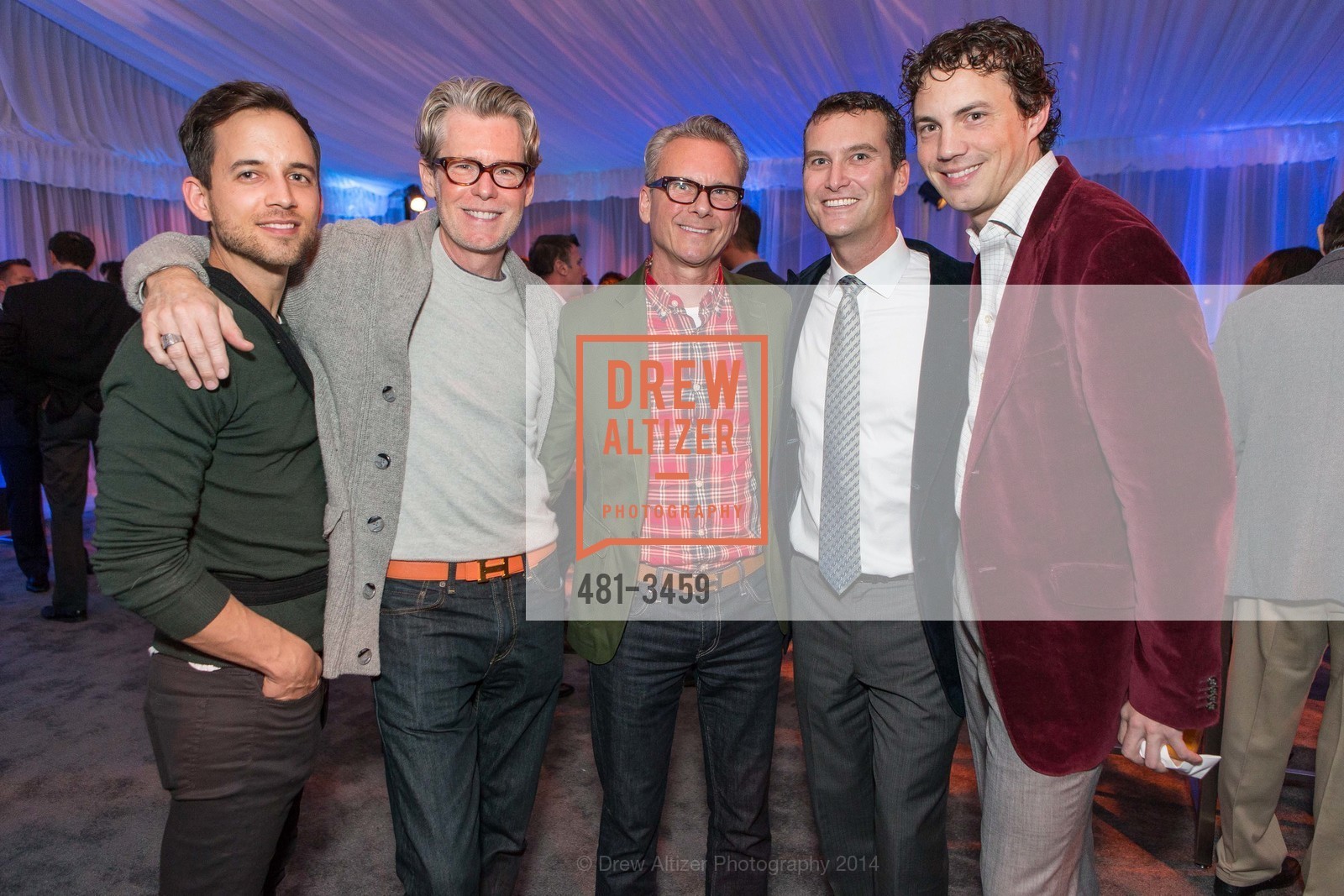 Robert Petraca, John Leafstedt, Oliver Clode, Geoffrey Herrick, Sean Kelley, Gregg Lynn's Holiday Party, US, December 7th, 2014, Photo #481-3459 Robert Petraca, John Leafstedt, Oliver Clode, Geoffrey Herrick, Sean Kelley, Photo #481-3459