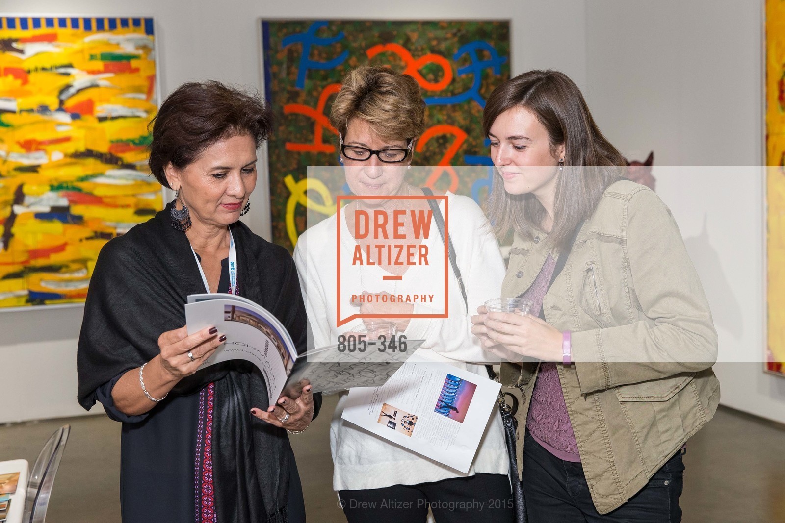 Loretta Mosher, Martha Stevenson, Michelle Stevenson, Art Miami Presents: Art Silicon Valley, San Mateo County Event Center. 1346 Saratoga Dr, October 8th, 2015,Drew Altizer, Drew Altizer Photography, full-service agency, private events, San Francisco photographer, photographer california