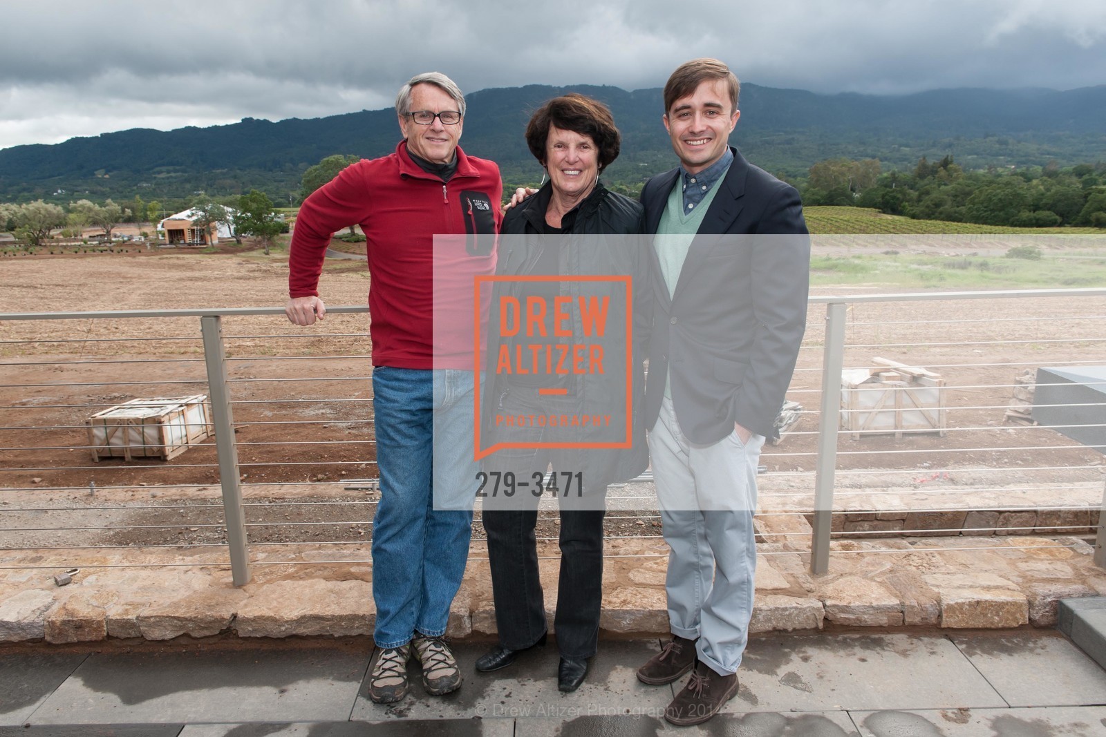 Jeffrey Brody, Susie McCormick, George Hamel III, HAMEL FAMILY WINES - Dinner in the Vines with Gary Danko Day 1, US, April 25th, 2014, Photo #279-3471 Jeffrey Brody, Susie McCormick, George Hamel III, Photo #279-3471