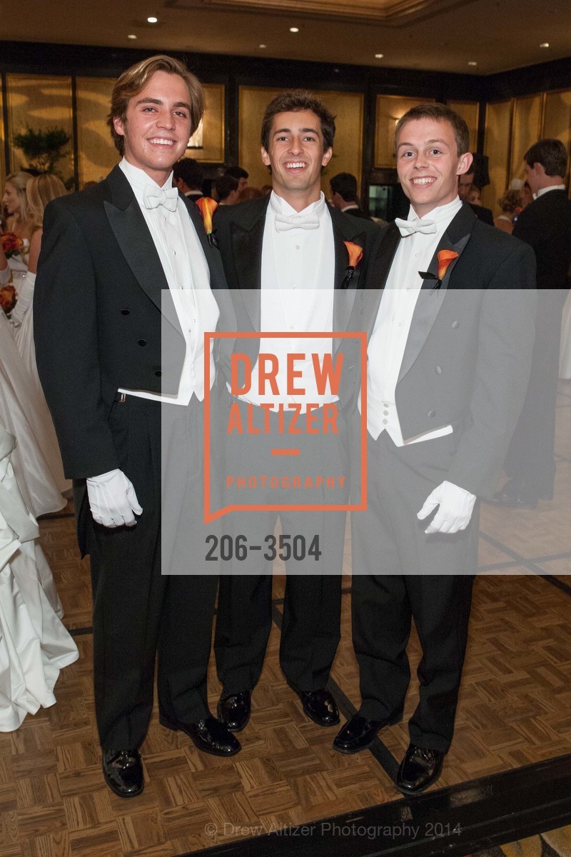 George Healy, Ben Norman, Bryce Ferguson, San Francisco Debutante Ball 2014, US, June 14th, 2014, Photo #206-3504 George Healy, Ben Norman, Bryce Ferguson, Photo #206-3504
