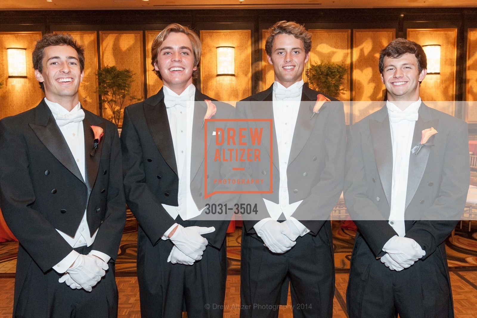 Ben Norman, George Healy, William Reynolds, Matthew Stallone, San Francisco Debutante Ball 2014, US, June 14th, 2014, Photo #3031-3504 Ben Norman, George Healy, William Reynolds, Matthew Stallone, Photo #3031-3504