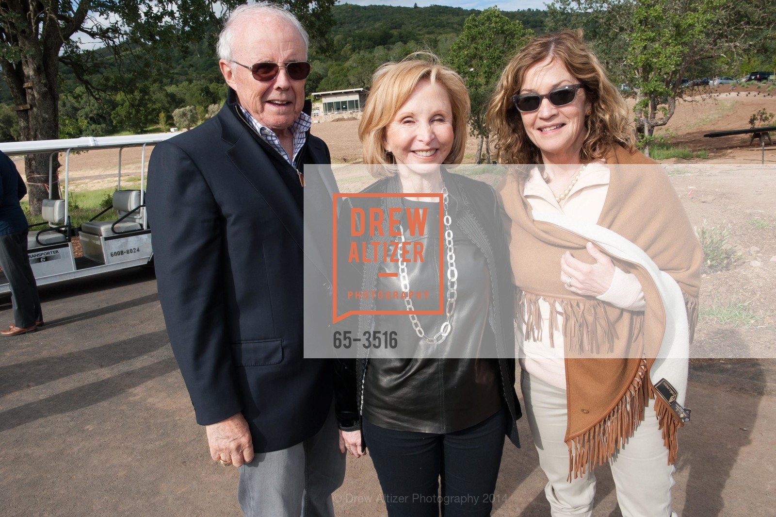David DeWilde, Katherine DeWilde, Pam Hamel, HAMEL FAMILY WINES - Dinner in the Vines with Gary Danko Day 2, US, April 26th, 2014, Photo #65-3516 David DeWilde, Katherine DeWilde, Pam Hamel, Photo #65-3516
