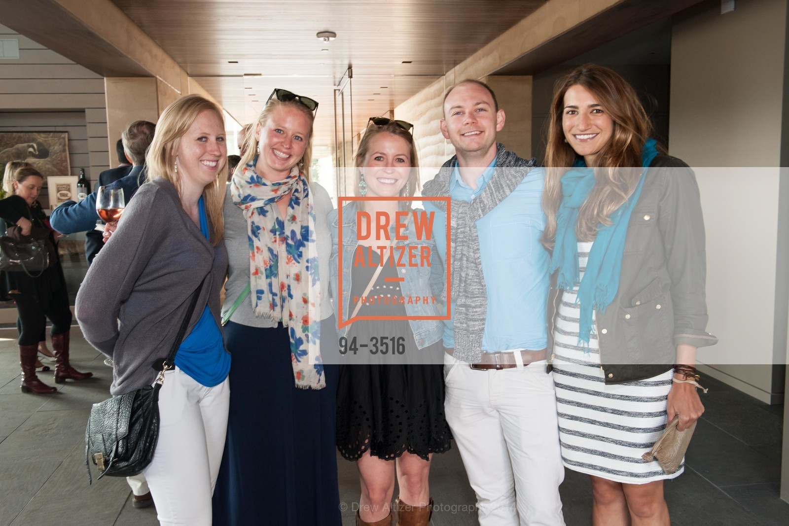 Stephanie Holtman, Jen Bernie, Adrian Smith, HAMEL FAMILY WINES - Dinner in the Vines with Gary Danko Day 2, US, April 26th, 2014, Photo #94-3516 Stephanie Holtman, Jen Bernie, Adrian Smith, Photo #94-3516