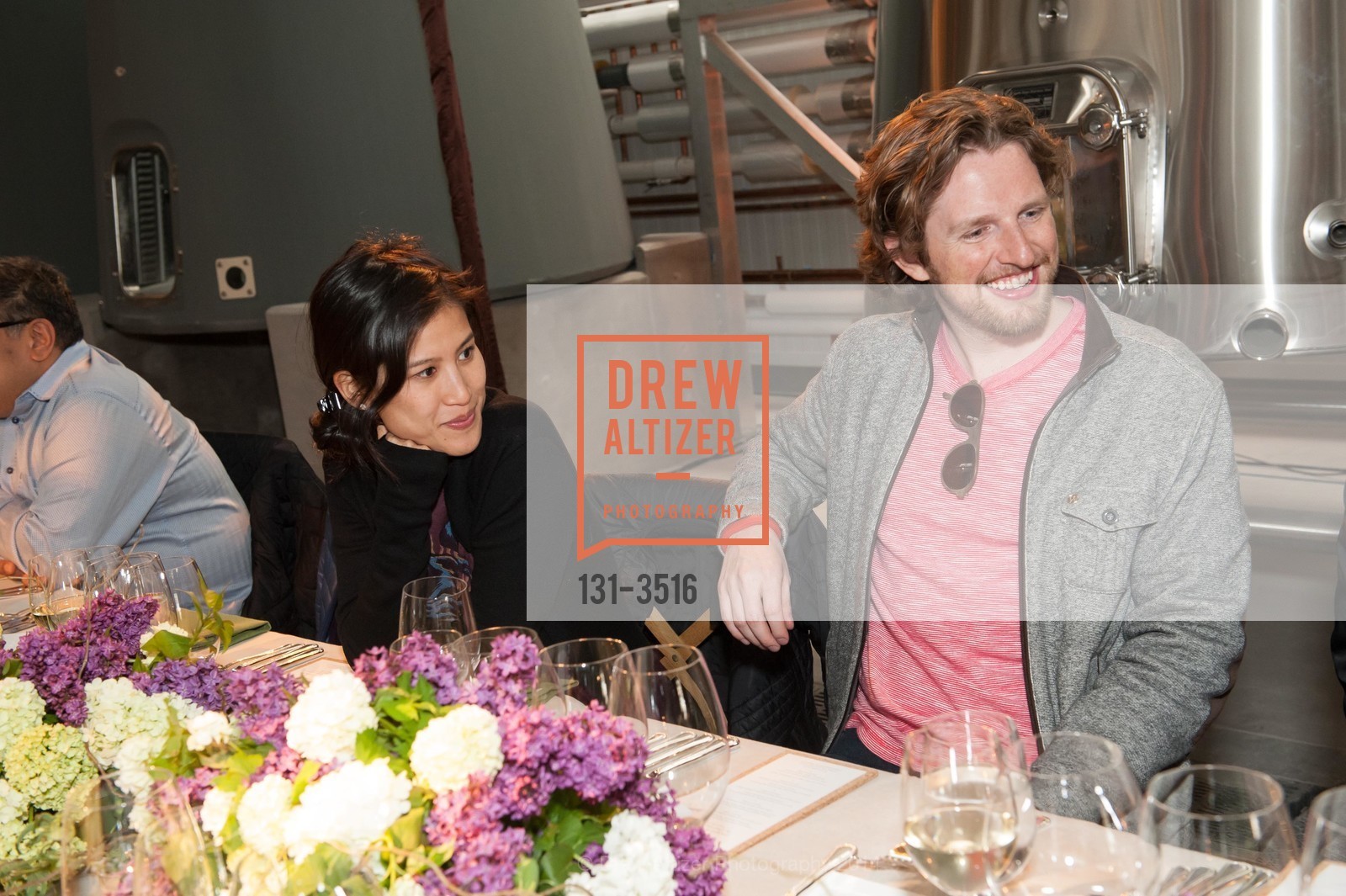 Mimi Pham, Matt Mullenweg, HAMEL FAMILY WINES - Dinner in the Vines with Gary Danko Day 2, US, April 26th, 2014, Photo #131-3516 Mimi Pham, Matt Mullenweg, Photo #131-3516