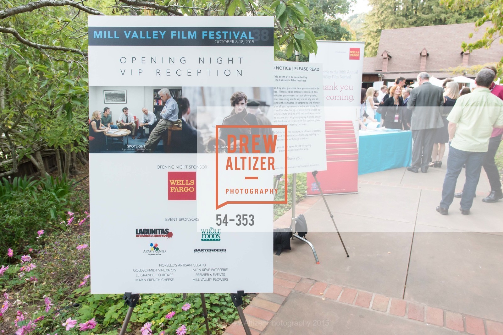 Atmosphere, Mill Valley Film Festival Opening Night VIP Reception, Outdoor Art Club. 1 W Blithedale Ave, October 8th, 2015,Drew Altizer, Drew Altizer Photography, full-service agency, private events, San Francisco photographer, photographer california