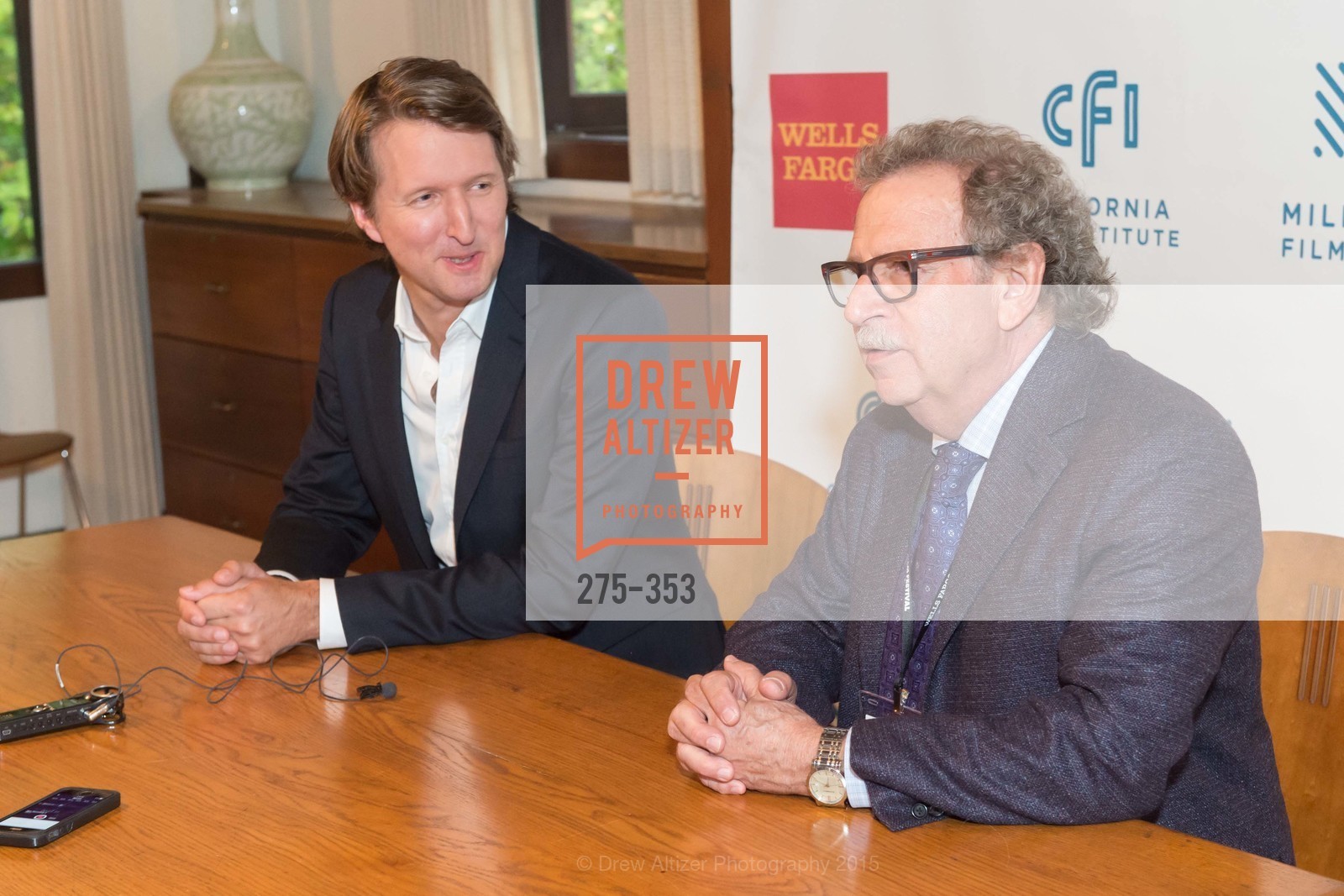 Tom Hooper, Mark Fishkin, Mill Valley Film Festival Opening Night VIP Reception, Outdoor Art Club. 1 W Blithedale Ave, October 8th, 2015