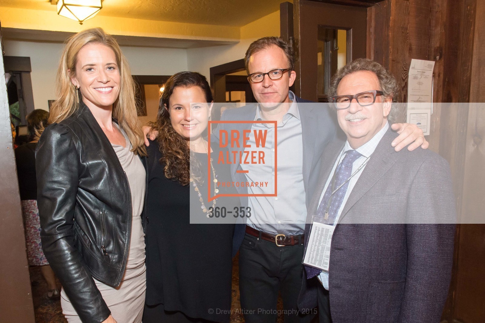 Blye Faust, Nicole Rocklin, Tom McCarthy, Mark Fishkin, Mill Valley Film Festival Opening Night VIP Reception, Outdoor Art Club. 1 W Blithedale Ave, October 8th, 2015,Drew Altizer, Drew Altizer Photography, full-service agency, private events, San Francisco photographer, photographer california