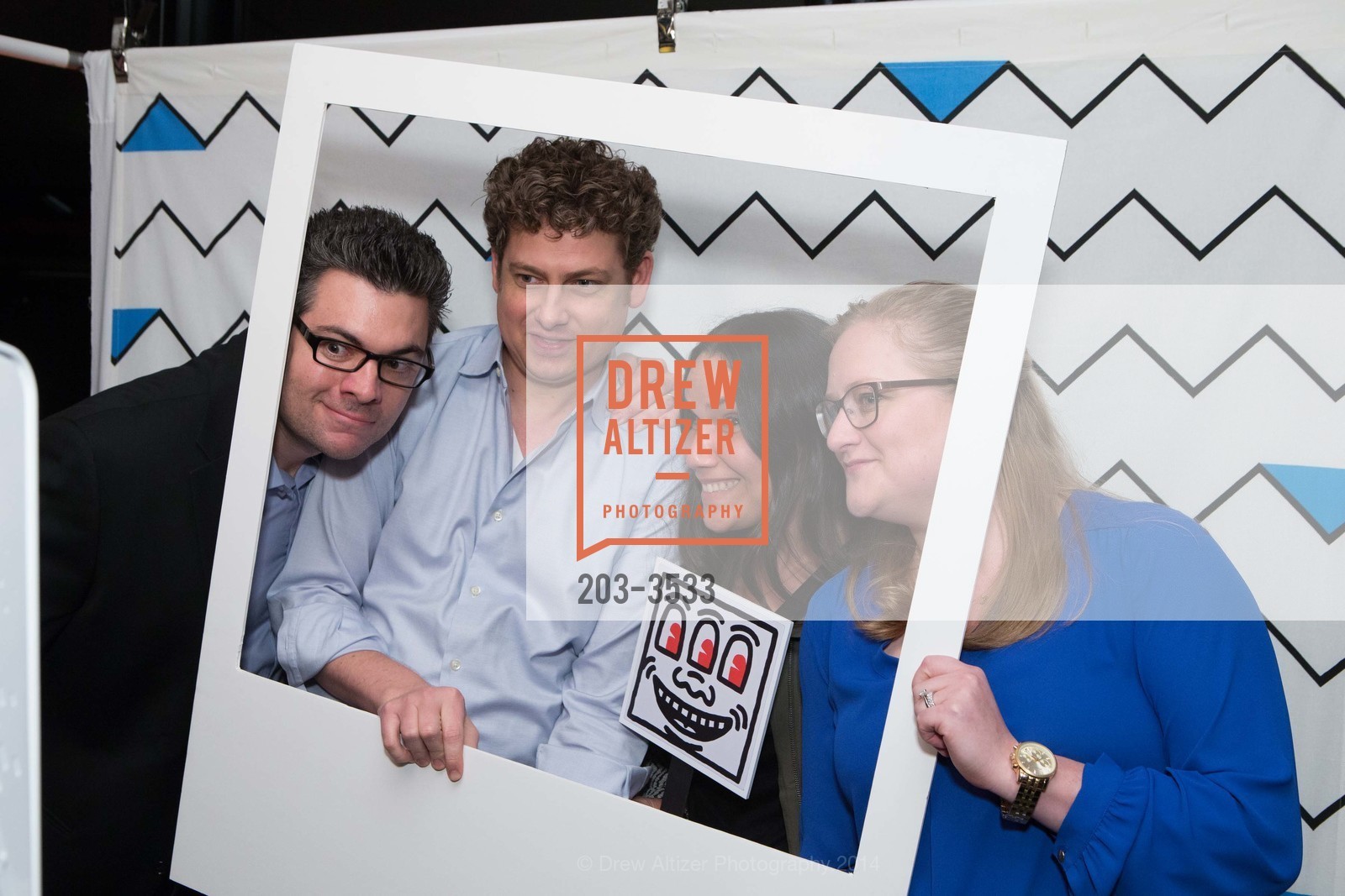 Brian Whittington, Christina Stensvaag, Kara Whittington, 7x7 Hosts Opening Party for Keith Haring's Exhibit at DeYOUNG MUSEUM, US, November 14th, 2014, Photo #203-3533 Brian Whittington, Christina Stensvaag, Kara Whittington, Photo #203-3533