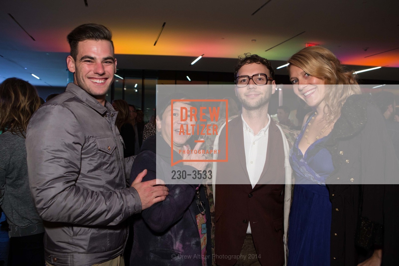 Michael Hornig, Baby Chic, Tony Bravo, Rachel Zenrold, 7x7 Hosts Opening Party for Keith Haring's Exhibit at DeYOUNG MUSEUM, US, November 14th, 2014, Photo #230-3533 Michael Hornig, Baby Chic, Tony Bravo, Rachel Zenrold, Photo #230-3533