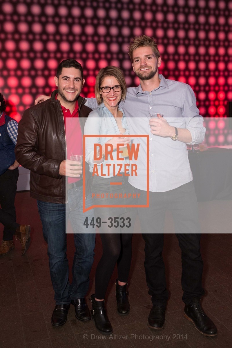 Rafael Burde, Sarah Richardson, Spencer Pederson, 7x7 Hosts Opening Party for Keith Haring's Exhibit at DeYOUNG MUSEUM, US, November 14th, 2014, Photo #449-3533 Rafael Burde, Sarah Richardson, Spencer Pederson, Photo #449-3533