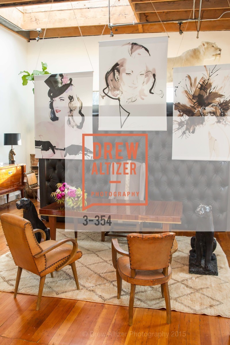 Atmosphere, Ken Fulk Hosts A David Downton Book Signing Party, Ken Fulk's Loft. 310 7th St, October 9th, 2015,Drew Altizer, Drew Altizer Photography, full-service agency, private events, San Francisco photographer, photographer california