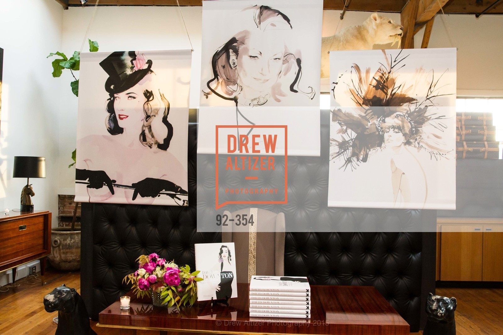 Atmosphere, Ken Fulk Hosts A David Downton Book Signing Party, Ken Fulk's Loft. 310 7th St, October 9th, 2015,Drew Altizer, Drew Altizer Photography, full-service agency, private events, San Francisco photographer, photographer california