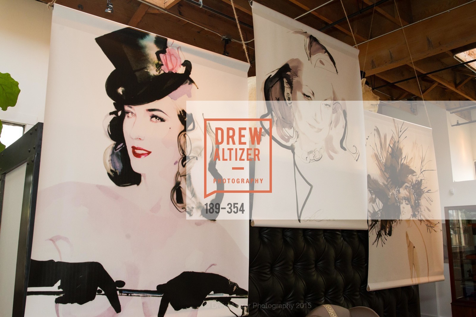 Atmosphere, Ken Fulk Hosts A David Downton Book Signing Party, Ken Fulk's Loft. 310 7th St, October 9th, 2015,Drew Altizer, Drew Altizer Photography, full-service agency, private events, San Francisco photographer, photographer california