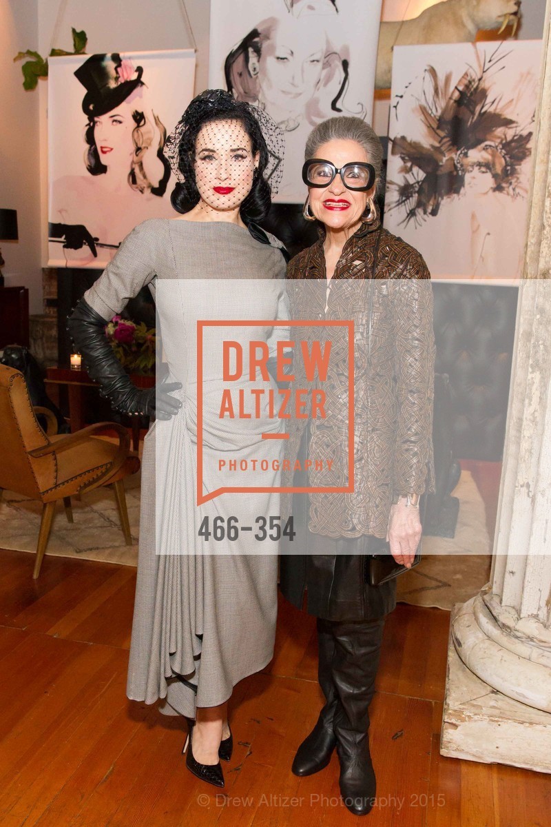 Dita Von Teese, Joy Venturini Bianchi, Ken Fulk Hosts A David Downton Book Signing Party, Ken Fulk's Loft. 310 7th St, October 9th, 2015,Drew Altizer, Drew Altizer Photography, full-service agency, private events, San Francisco photographer, photographer california