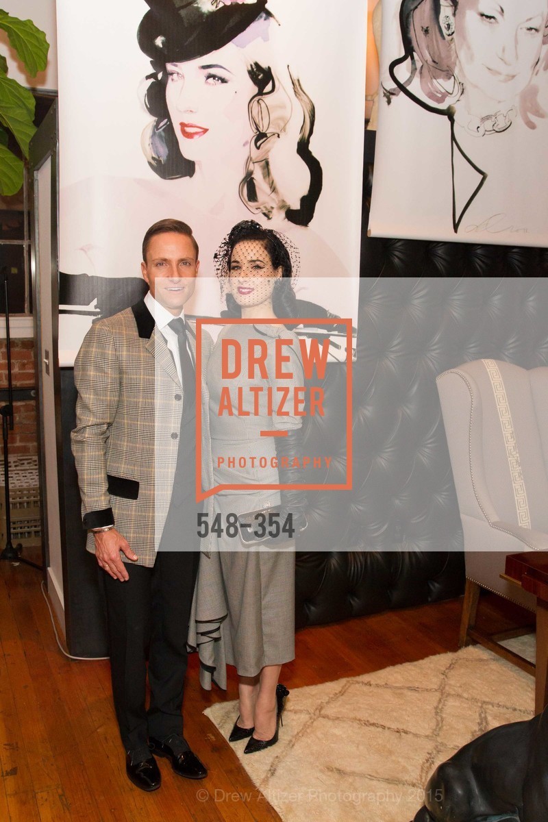 Ken Fulk, Dita Von Teese, Ken Fulk Hosts A David Downton Book Signing Party, Ken Fulk's Loft. 310 7th St, October 9th, 2015,Drew Altizer, Drew Altizer Photography, full-service agency, private events, San Francisco photographer, photographer california