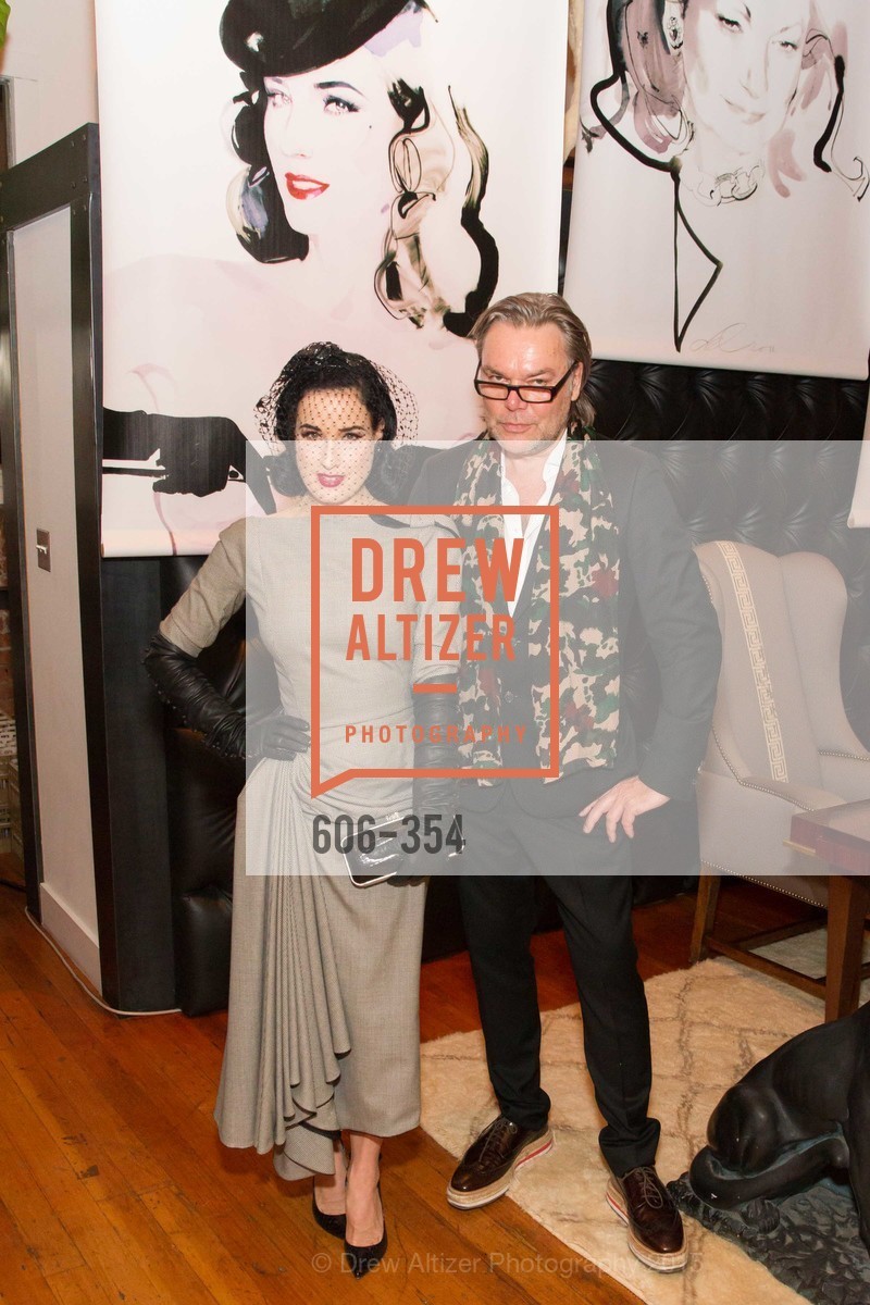 Dita Von Teese, David Downton, Ken Fulk Hosts A David Downton Book Signing Party, Ken Fulk's Loft. 310 7th St, October 9th, 2015