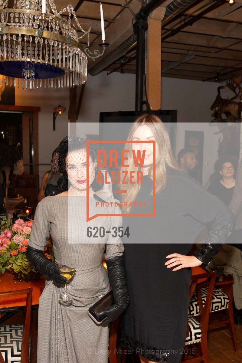 Dita Von Teese, Tatiana Sorokko, Ken Fulk Hosts A David Downton Book Signing Party, Ken Fulk's Loft. 310 7th St, October 9th, 2015,Drew Altizer, Drew Altizer Photography, full-service agency, private events, San Francisco photographer, photographer california