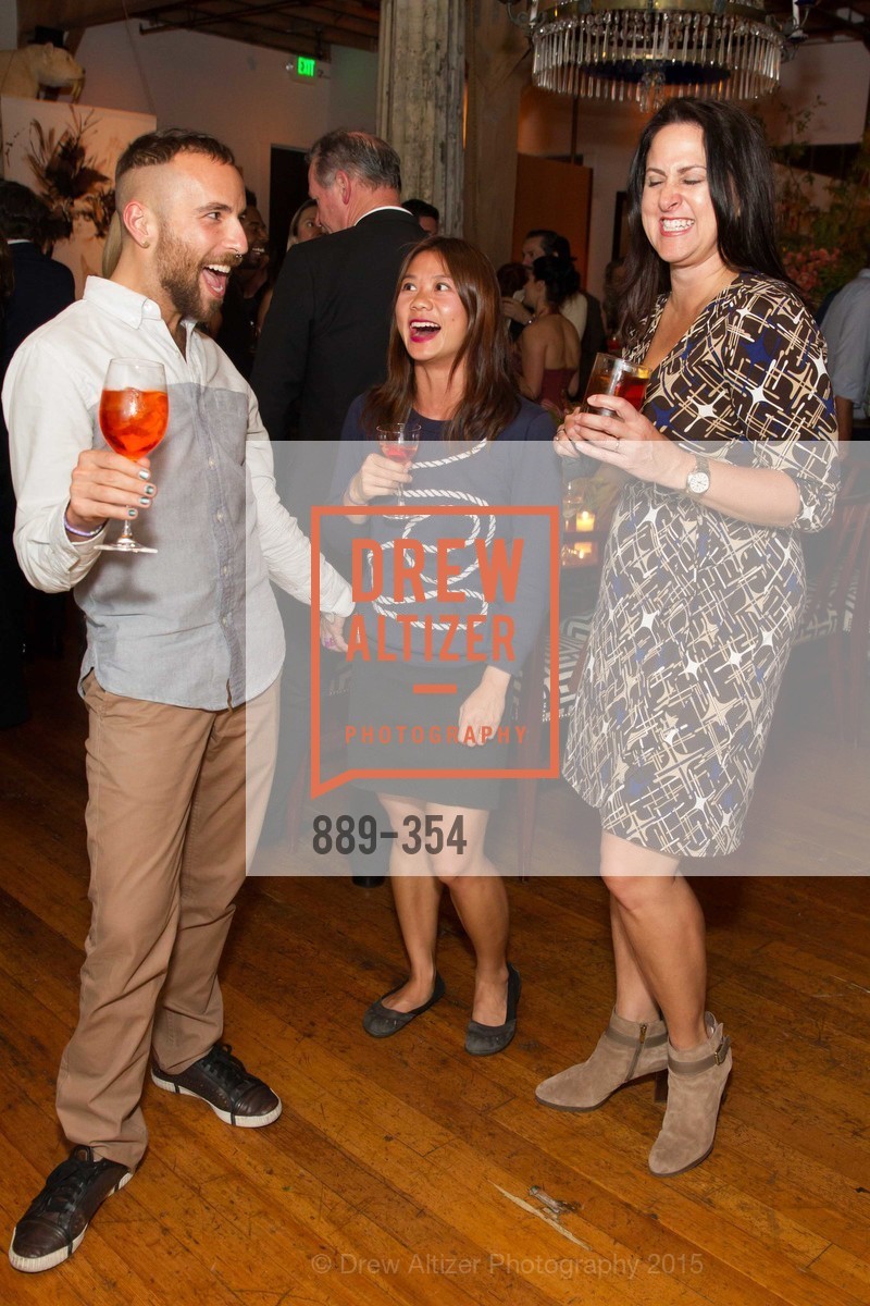 Timor Tugbert, Sabrina Seto, Julie Schmidt, Ken Fulk Hosts A David Downton Book Signing Party, Ken Fulk's Loft. Ken Fulk's Loft , . 310 7th St, October 9th, 2015, Photo #889-354 Timor Tugbert, Sabrina Seto, Julie Schmidt, Photo #889-354