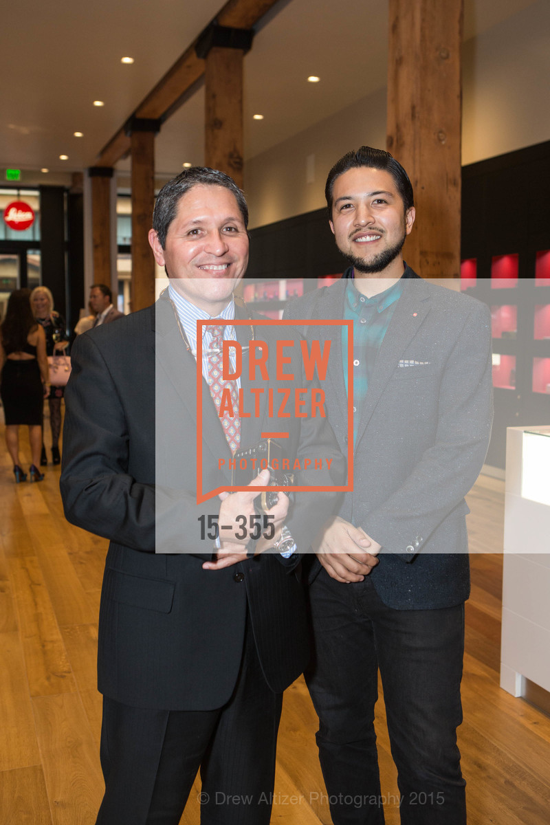 Wayne Serrano, Alex Ramos, SFMOMA Contemporary Vision Award Launch Party, Leica. Leica, . 463 Bush St, October 8th, 2015, Photo #15-355 Wayne Serrano, Alex Ramos, Photo #15-355