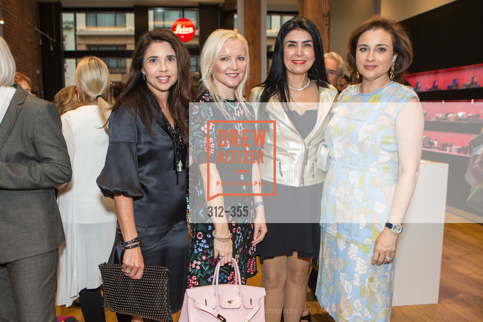 Candace Cavanaugh, Nathalie Delrue-McGuire, Afsaneh Akhtari, Dolly Chammas, SFMOMA Contemporary Vision Award Launch Party, Leica. 463 Bush St, October 8th, 2015,Drew Altizer, Drew Altizer Photography, full-service event agency, private events, San Francisco photographer, photographer California