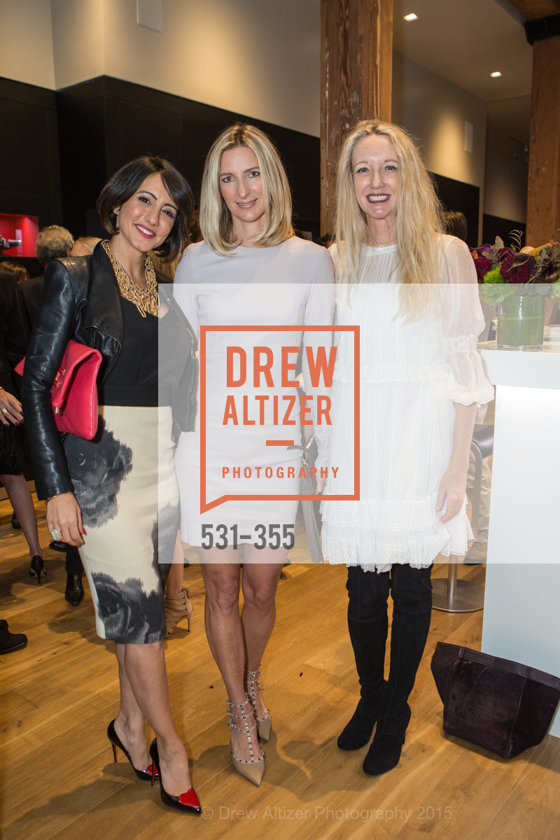 Sherry Lanzi, Meg Krebiel, Dorothy Torresi, SFMOMA Contemporary Vision Award Launch Party, Leica. Leica, . 463 Bush St, October 8th, 2015, Photo #531-355 Sherry Lanzi, Meg Krebiel, Dorothy Torresi, Photo #531-355