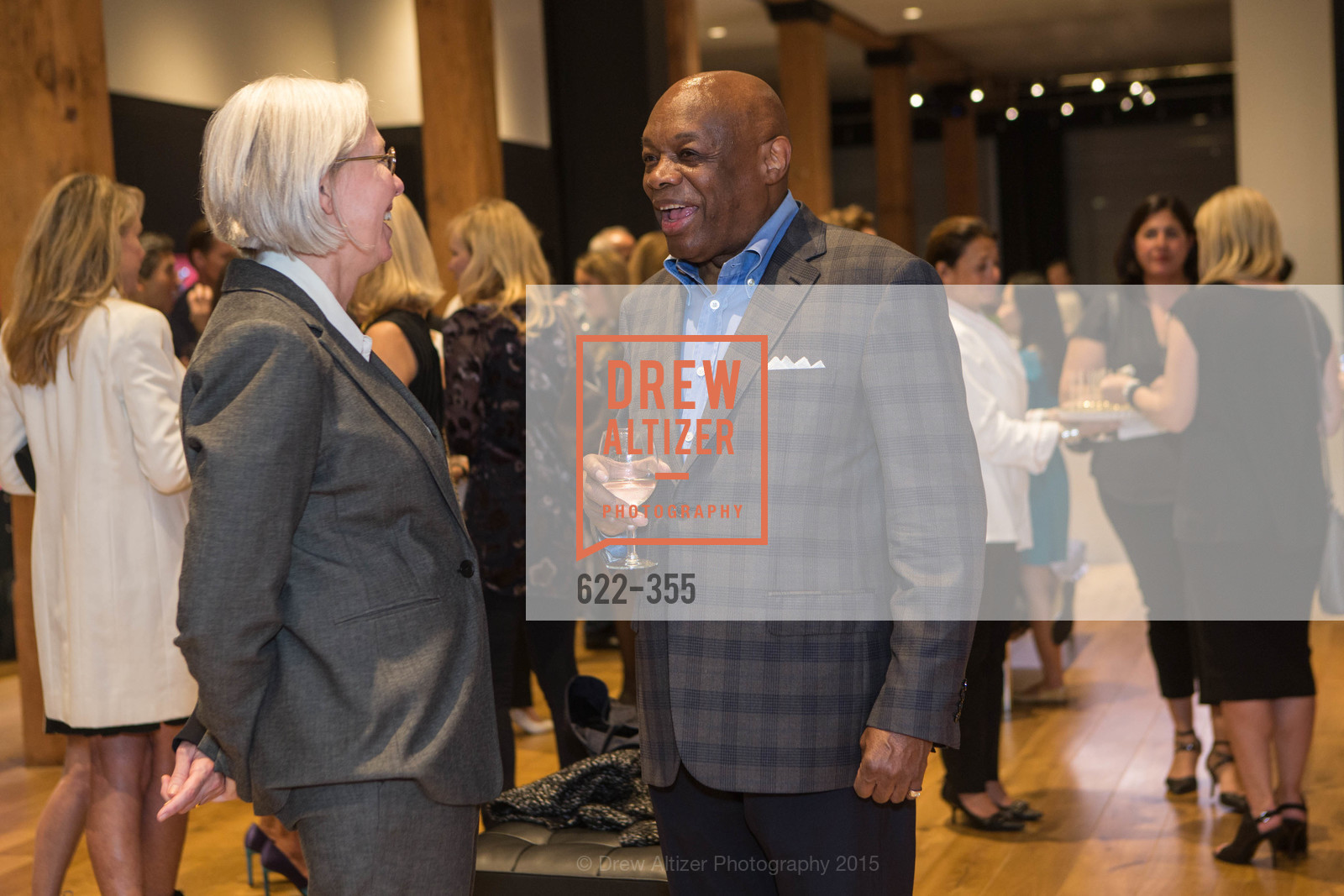 Nan Keeton, Willie Brown, SFMOMA Contemporary Vision Award Launch Party, Leica. Leica, . 463 Bush St, October 8th, 2015, Photo #622-355 Nan Keeton, Willie Brown, Photo #622-355