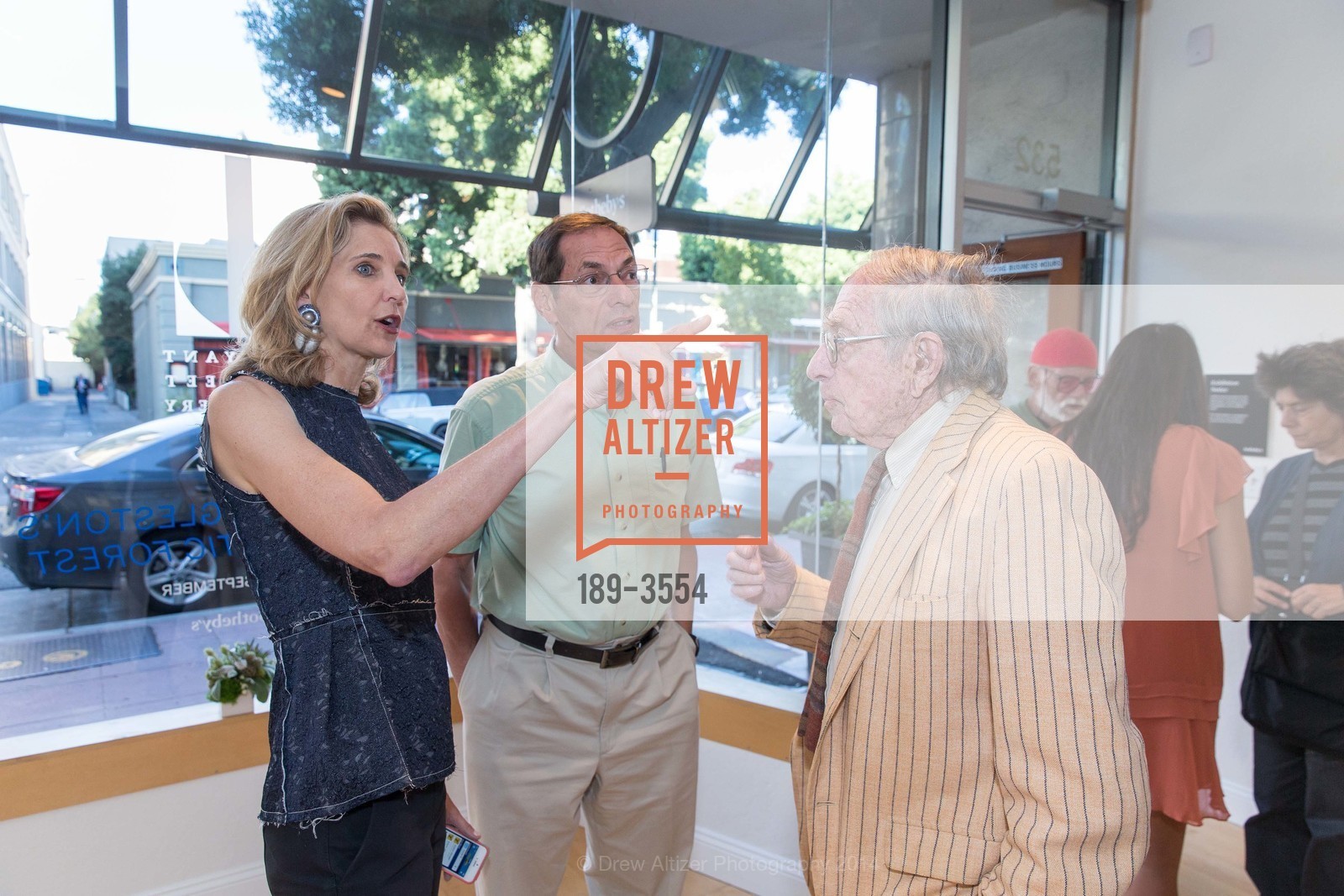 Todd Makler, Jennifer Biederbeck, Paul Makler, SOTHEBY'S in Silicon Valley: WILLIAM EGGLESTON Pop-Up Gallery Show at the BRYANT STREET GALLERY, US, September 15th, 2014, Photo #189-3554 Todd Makler, Jennifer Biederbeck, Paul Makler, Photo #189-3554