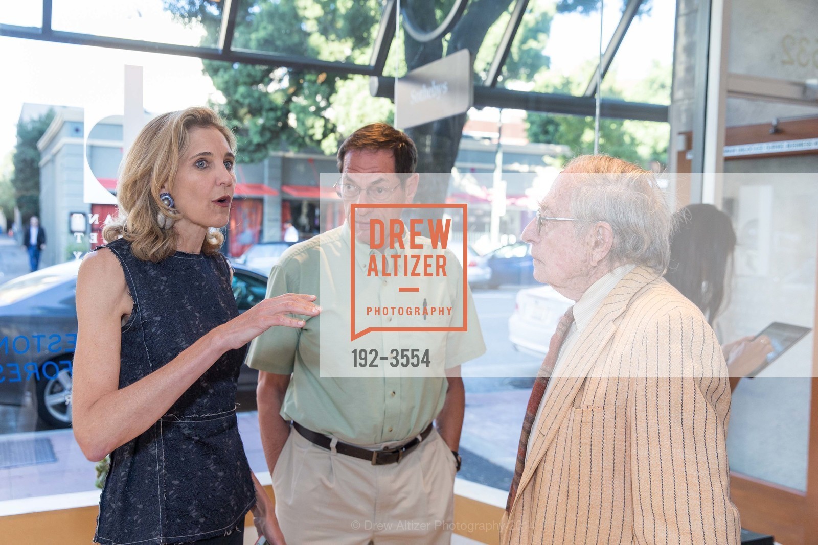 Todd Makler, Jennifer Biederbeck, Paul Makler, SOTHEBY'S in Silicon Valley: WILLIAM EGGLESTON Pop-Up Gallery Show at the BRYANT STREET GALLERY, US, September 15th, 2014, Photo #192-3554 Todd Makler, Jennifer Biederbeck, Paul Makler, Photo #192-3554