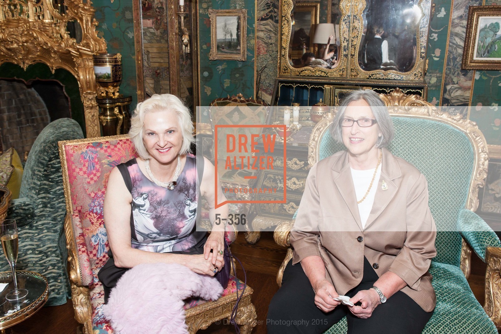 Janet Dobrovolny, Peggy Kavounas, Getty Hosts the New Century Chamber Orchestra, Getty Residence. Getty Residence, October 8th, 2015, Photo #5-356 Janet Dobrovolny, Peggy Kavounas, Photo #5-356