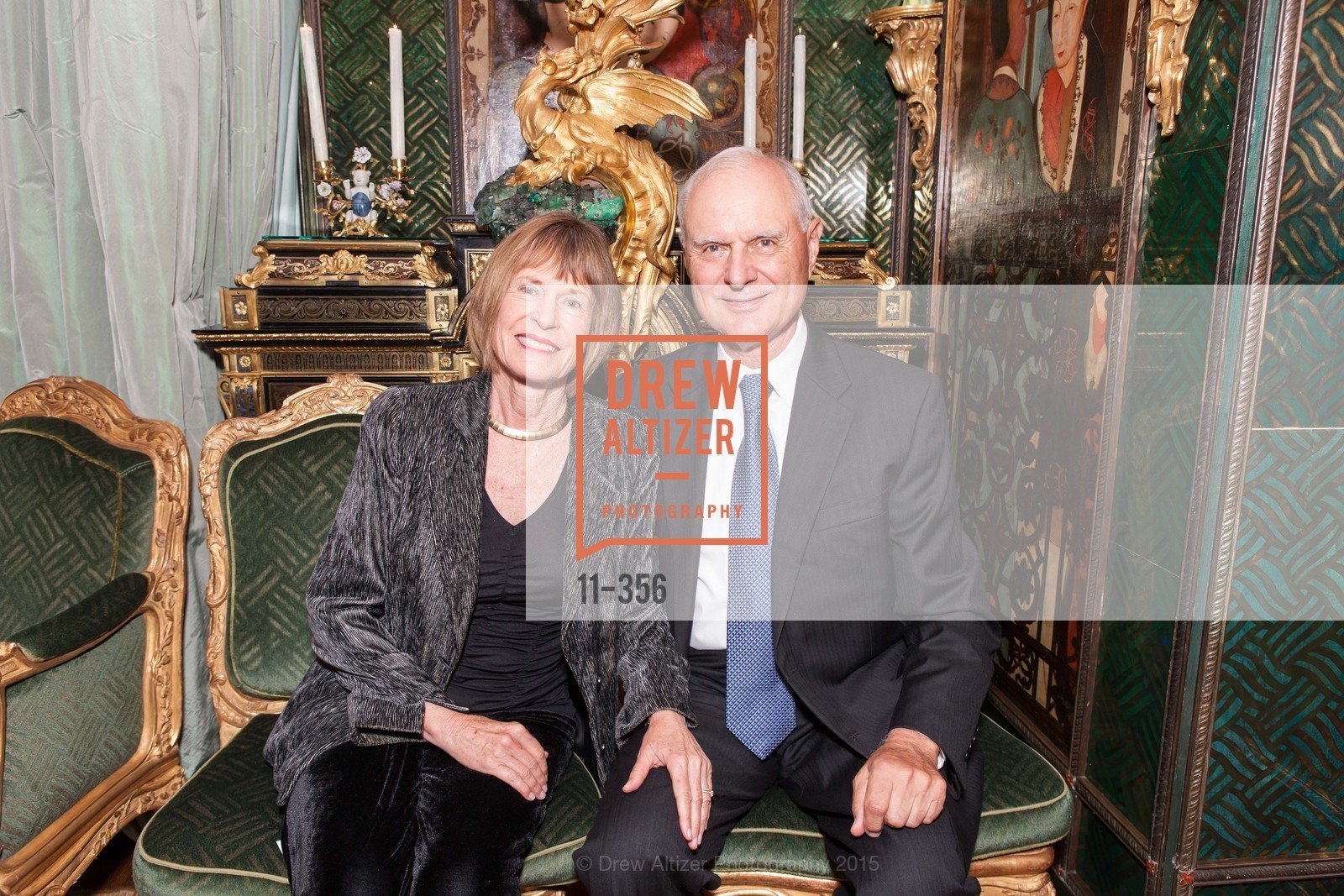 Marilyn Lonergan, Richard Lonergan, Getty Hosts the New Century Chamber Orchestra, Getty Residence. Getty Residence, October 8th, 2015, Photo #11-356 Marilyn Lonergan, Richard Lonergan, Photo #11-356