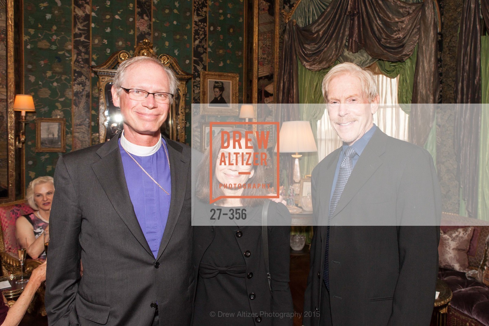 Marc Andrus, Sheila Andrus, John Meyer, Getty Hosts the New Century Chamber Orchestra, Getty Residence. Getty Residence, October 8th, 2015, Photo #27-356 Marc Andrus, Sheila Andrus, John Meyer, Photo #27-356