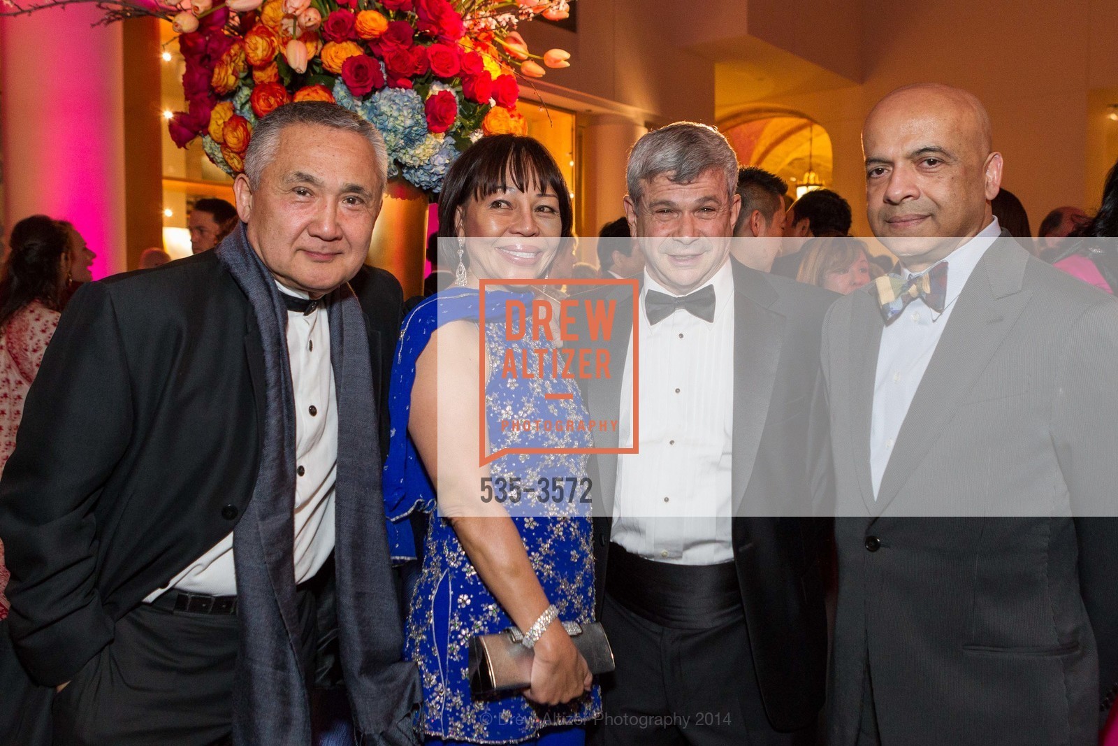 Koichi Hara, Joan Vinson, Richard Beleson, Rajesh Indhia, YOGA Gala at the ASIAN ART MUSEUM, US, February 19th, 2014, Photo #535-3572 Koichi Hara, Joan Vinson, Richard Beleson, Rajesh Indhia, Photo #535-3572