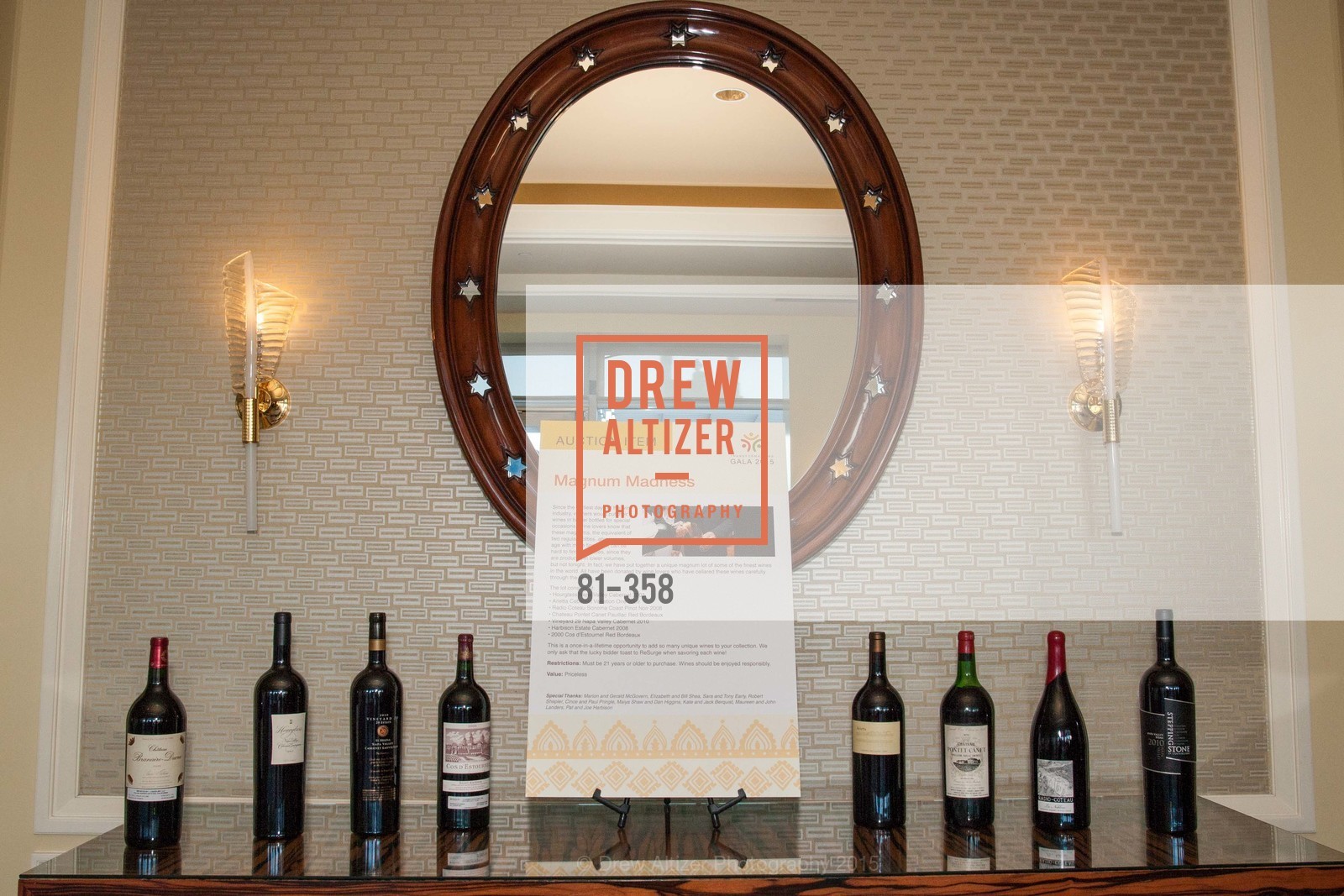 Atmosphere, ReSurge International Gala, Four Seasons San Francisco. Four Seasons San Francisco, October 10th, 2015, Photo #81-358 Atmosphere, Photo #81-358