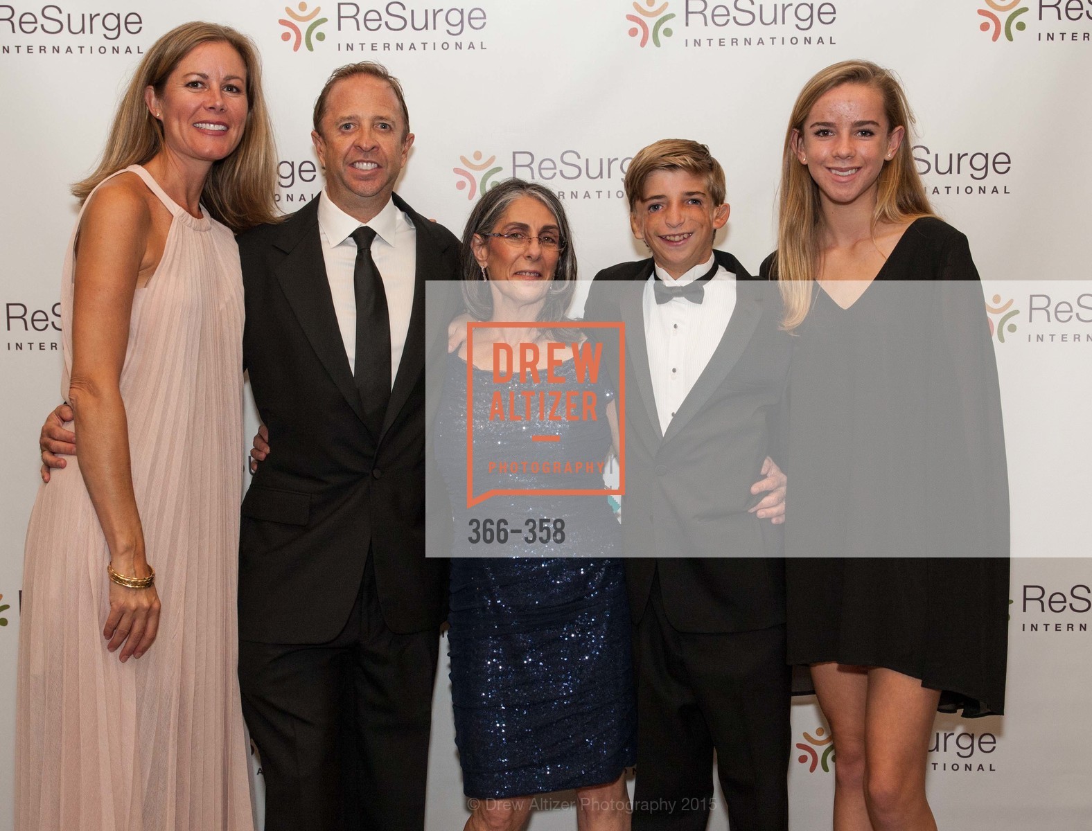 Jennifer Williams, Rob Williams, Lisa Pritchard, Robert Williams, Regan Williams, ReSurge International Gala, Four Seasons San Francisco, October 10th, 2015