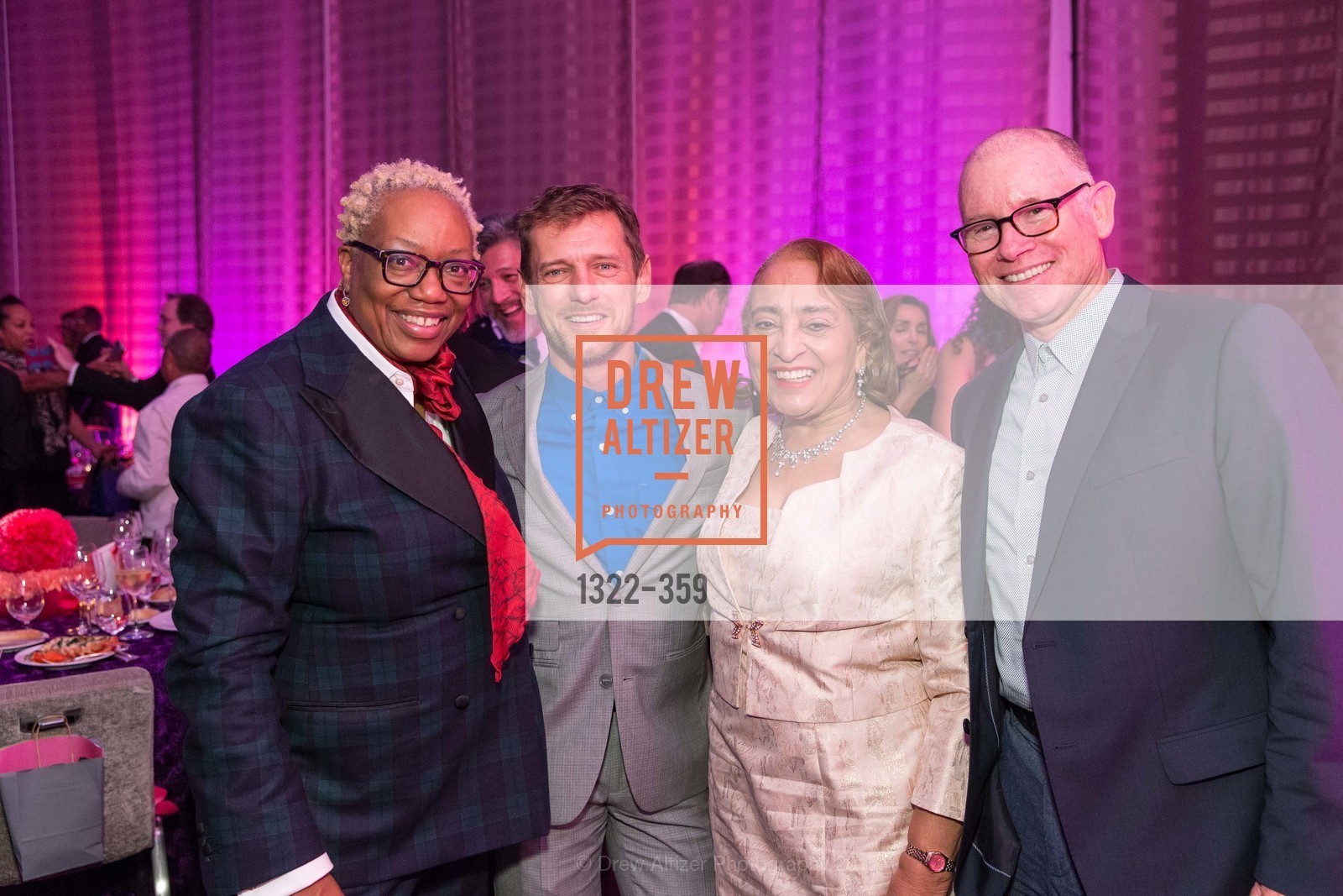 Linda Harrison, Dale Becker, Jewelle Taylor Gibbs, Cole Kinney, 2015 MoAD Gala: Finding the I in Diaspora, MoAD Museum & The St. Regis, October 10th, 2015,Drew Altizer, Drew Altizer Photography, full-service agency, private events, San Francisco photographer, photographer california