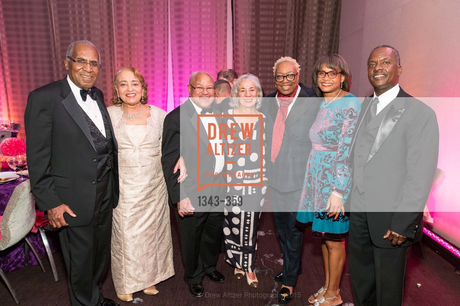 Lowell James Gibbs, Jewelle Taylor Gibbs, Harry Bremond, Peggy Woodford Forbes, Linda Harrison, Karen Jenkins Johnson, Kevin Johnson, 2015 MoAD Gala: Finding the I in Diaspora, MoAD Museum & The St. Regis, October 10th, 2015,Drew Altizer, Drew Altizer Photography, full-service event agency, private events, San Francisco photographer, photographer California
