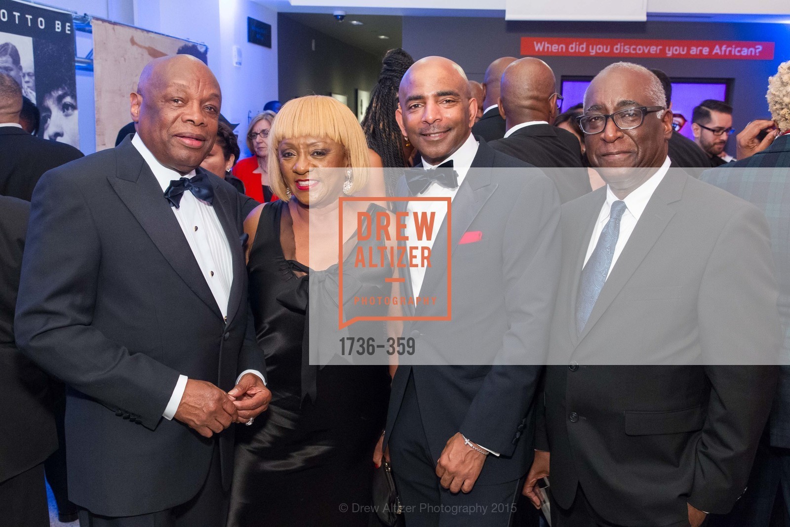 Willie Brown, Brenda Wright, Steve Bowdry, Michael Warr, 2015 MoAD Gala: Finding the I in Diaspora, MoAD Museum & The St. Regis, October 10th, 2015,Drew Altizer, Drew Altizer Photography, full-service agency, private events, San Francisco photographer, photographer california
