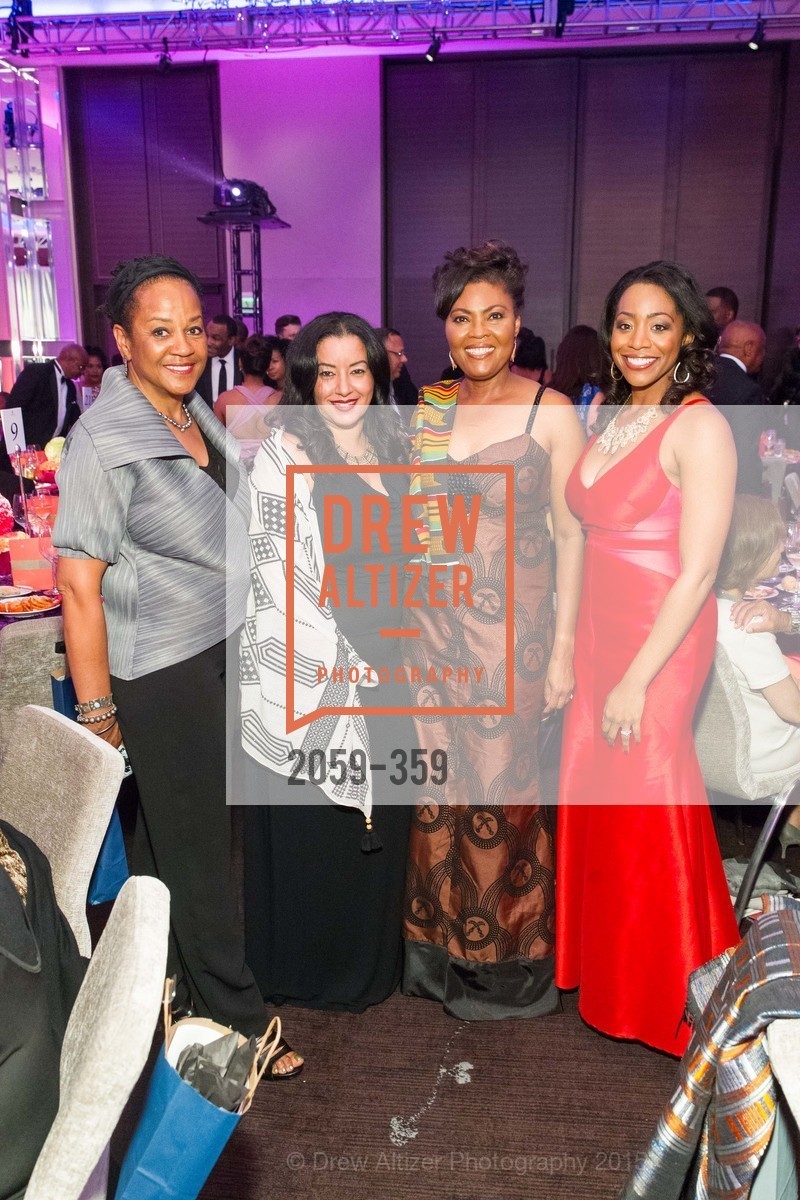 Michele Davis, Hala Hijazi, Gladys Moore, Malia Cohen, 2015 MoAD Gala: Finding the I in Diaspora, MoAD Museum & The St. Regis. MoAD Museum & The St. Regis, October 9th, 2015, Photo #2059-359 Michele Davis, Hala Hijazi, Gladys Moore, Malia Cohen, Photo #2059-359