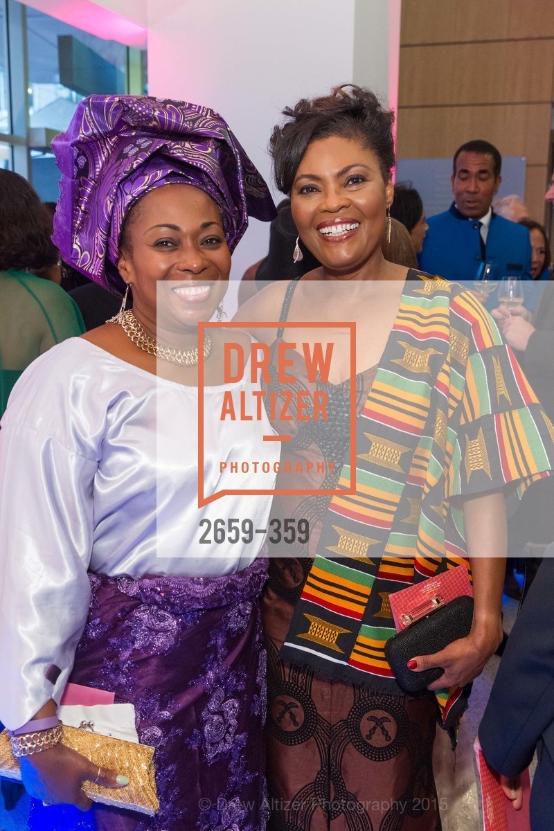 Vivian Rowangi, Gladys Moore, 2015 MoAD Gala: Finding the I in Diaspora, MoAD Museum & The St. Regis. MoAD Museum & The St. Regis, October 9th, 2015, Photo #2659-359 Vivian Rowangi, Gladys Moore, Photo #2659-359