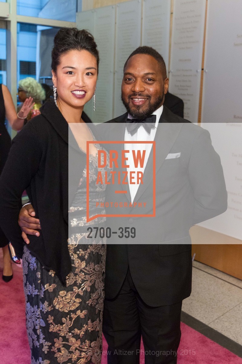 Jidan Terry-Koon, Bryant Terry, 2015 MoAD Gala: Finding the I in Diaspora, MoAD Museum & The St. Regis. MoAD Museum & The St. Regis, October 9th, 2015, Photo #2700-359 Jidan Terry-Koon, Bryant Terry, Photo #2700-359