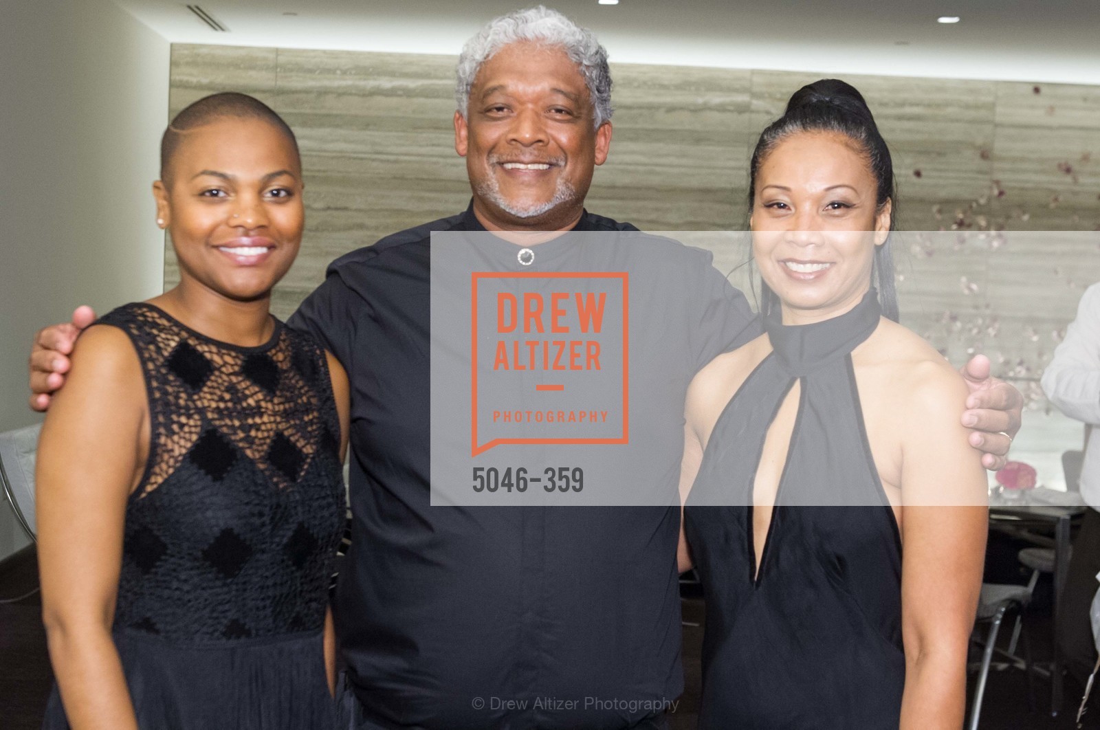 Jasmine Brown, Alan Holly Yuri Holly, 2015 MoAD Gala: Finding the I in Diaspora, MoAD Museum & The St. Regis. MoAD Museum & The St. Regis, Photo #5046-359 Jasmine Brown, Alan Holly Yuri Holly, Photo #5046-359