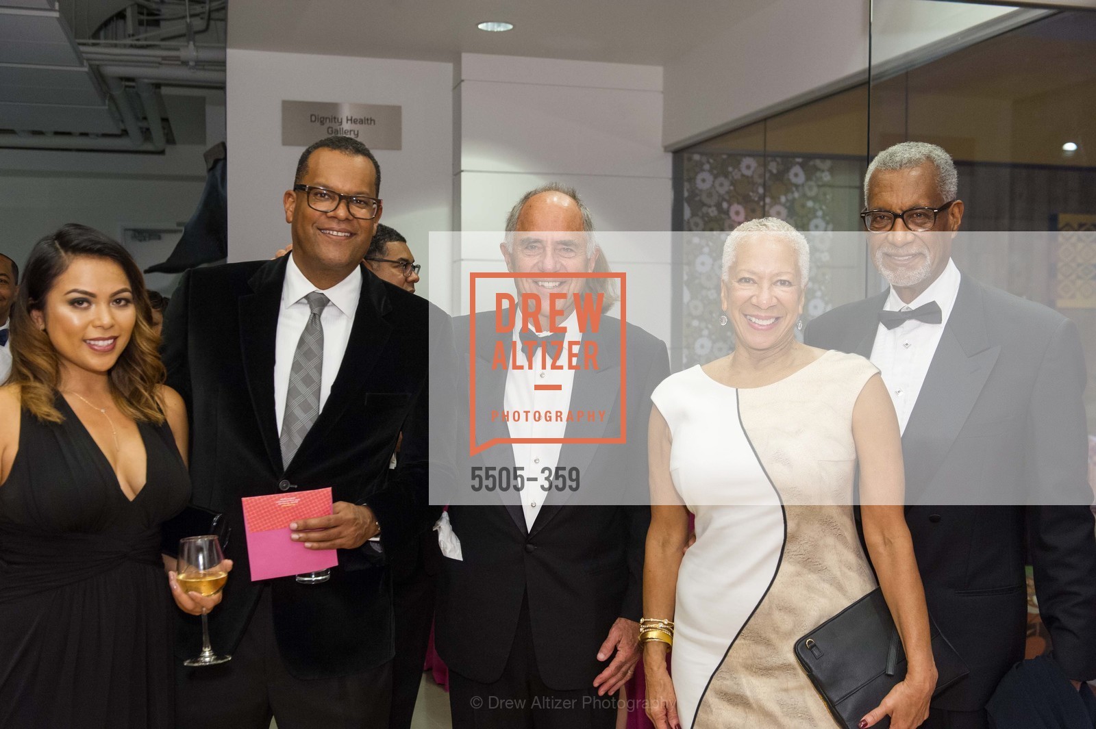 Pauline S. UL, Fred Blackwell, Bill Turner, Angela Blackwell, 2015 MoAD Gala: Finding the I in Diaspora, MoAD Museum & The St. Regis. MoAD Museum & The St. Regis, Photo #5505-359 Pauline S. UL, Fred Blackwell, Bill Turner, Angela Blackwell, Photo #5505-359