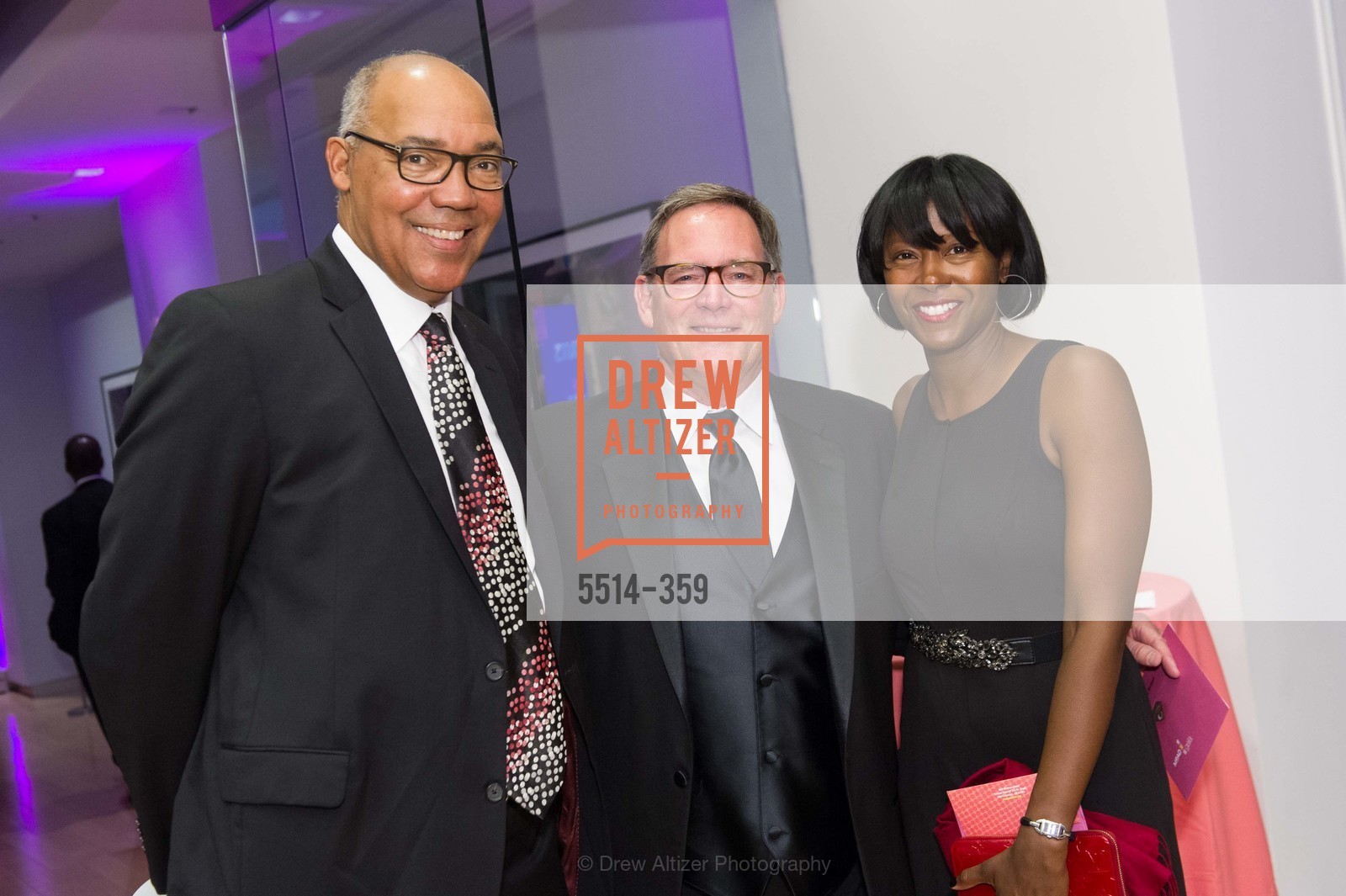 Dan Johnson, Michael Silacci, Victoria Coleman, 2015 MoAD Gala: Finding the I in Diaspora, MoAD Museum & The St. Regis. MoAD Museum & The St. Regis, Photo #5514-359 Dan Johnson, Michael Silacci, Victoria Coleman, Photo #5514-359