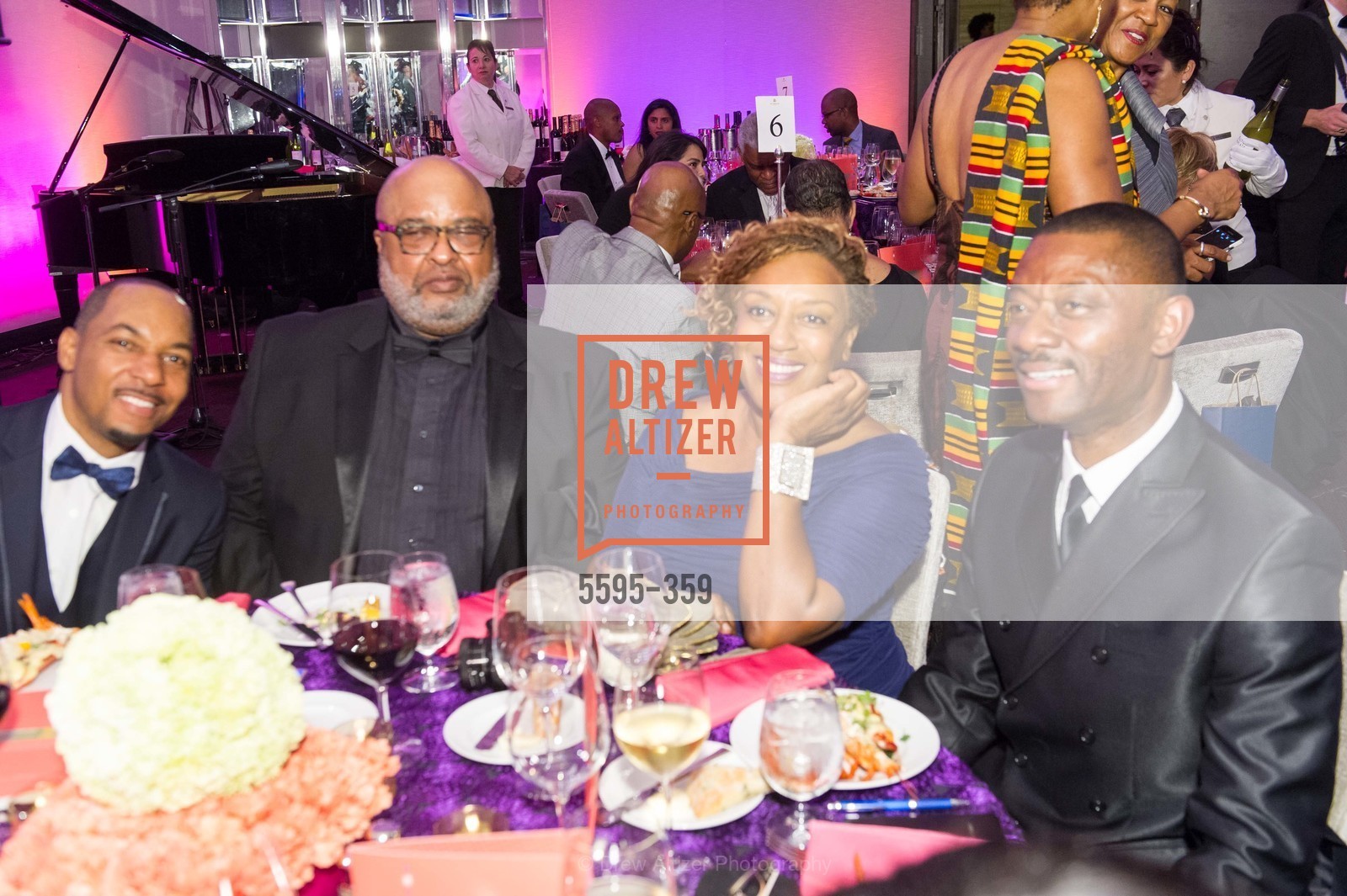 Melvin Marshall, Gregory Edwards, CCH Pounder, Kofi Bonner, 2015 MoAD Gala: Finding the I in Diaspora, MoAD Museum & The St. Regis. MoAD Museum & The St. Regis, Photo #5595-359 Melvin Marshall, Gregory Edwards, CCH Pounder, Kofi Bonner, Photo #5595-359