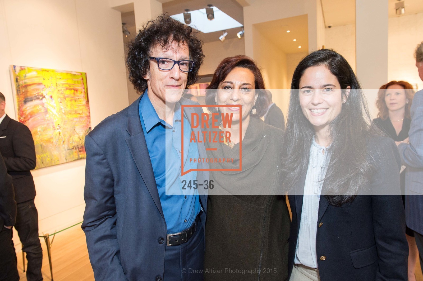 Jonathan Curiel, Nazila Tobaei, Florie Hutchinson, Post War and Contemporary preview at Hedge Gallery , Hedge Gallery. 501 Pacific Ave, San Francisco, CA 94133, April 16th, 2015,Drew Altizer, Drew Altizer Photography, full-service agency, private events, San Francisco photographer, photographer california