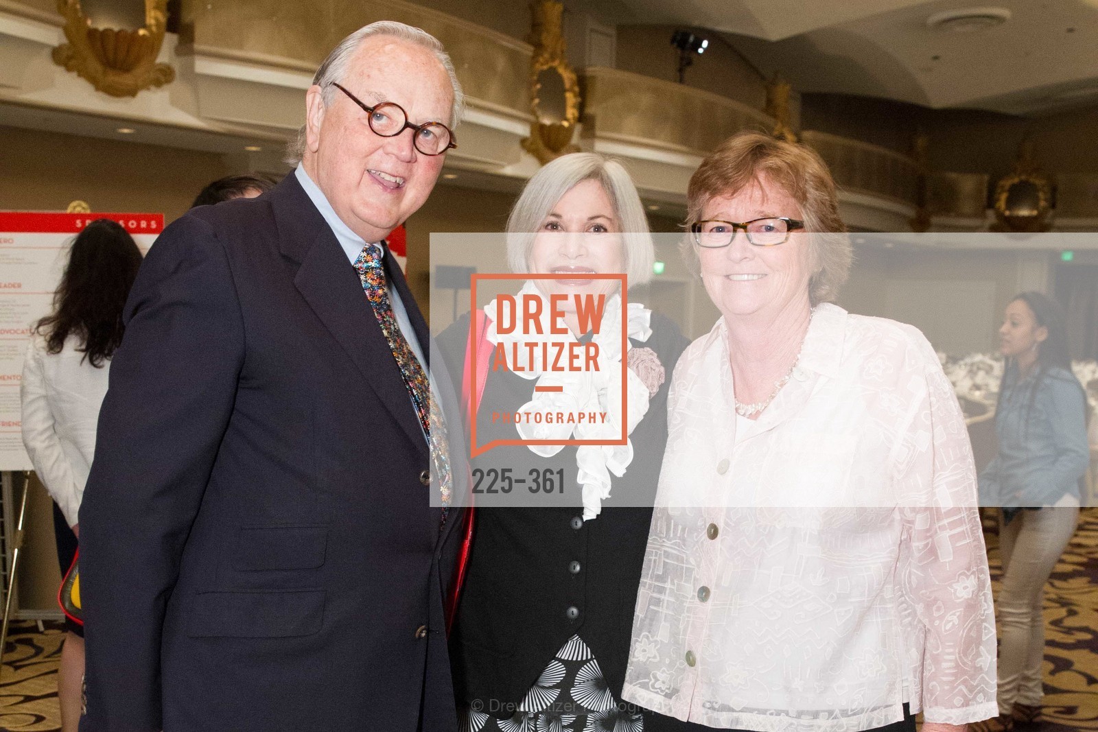 Baxter Rice, Lorie Rice, Martha Ryan, Homeless Prenatal Programs Annual Luncheon, Fairmont Hotel. Fairmont Hotel, October 9th, 2015, Photo #225-361 Baxter Rice, Lorie Rice, Martha Ryan, Photo #225-361