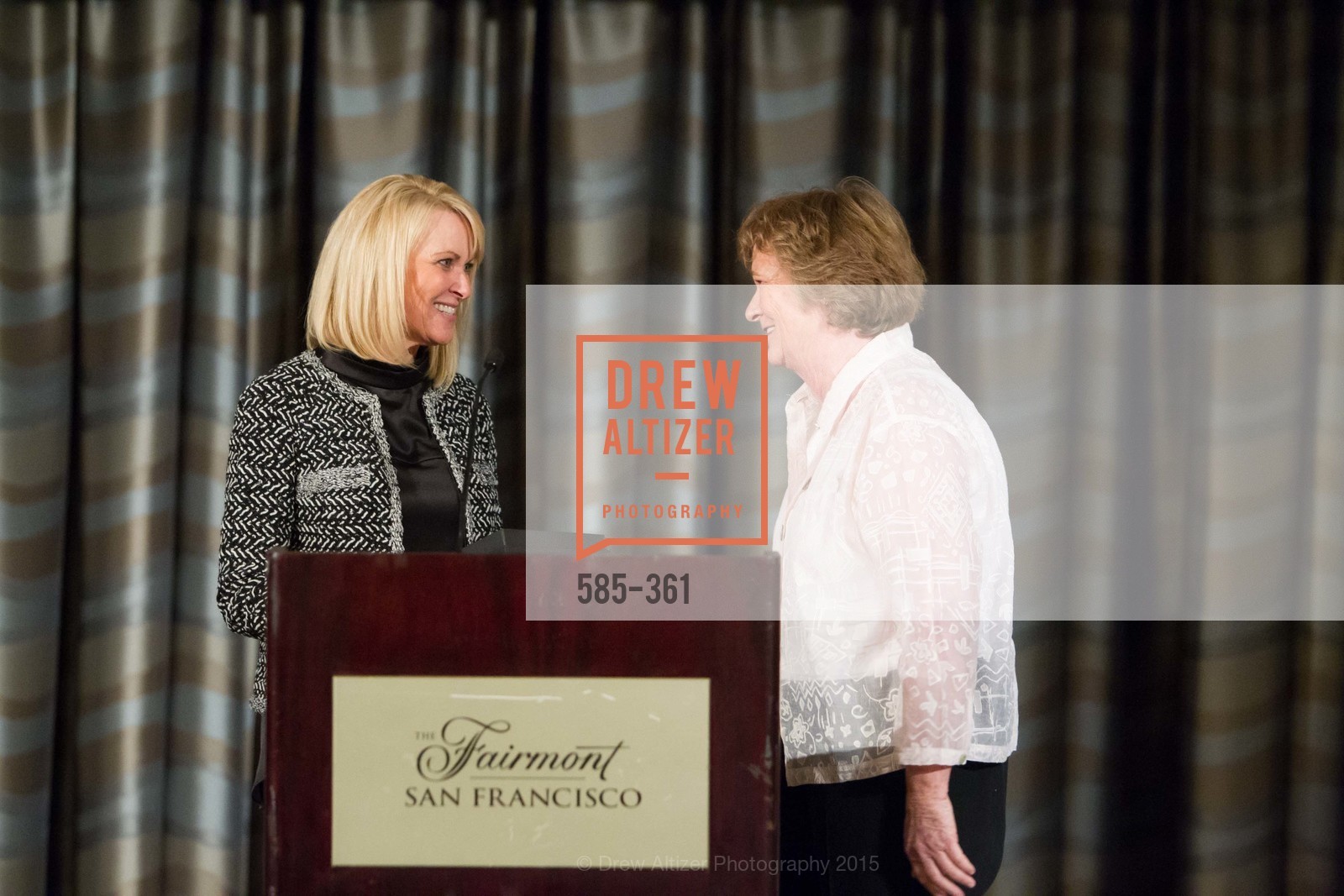 Kim Bochy, Martha Ryan, Homeless Prenatal Programs Annual Luncheon, Fairmont Hotel. Fairmont Hotel, October 9th, 2015, Photo #585-361 Kim Bochy, Martha Ryan, Photo #585-361