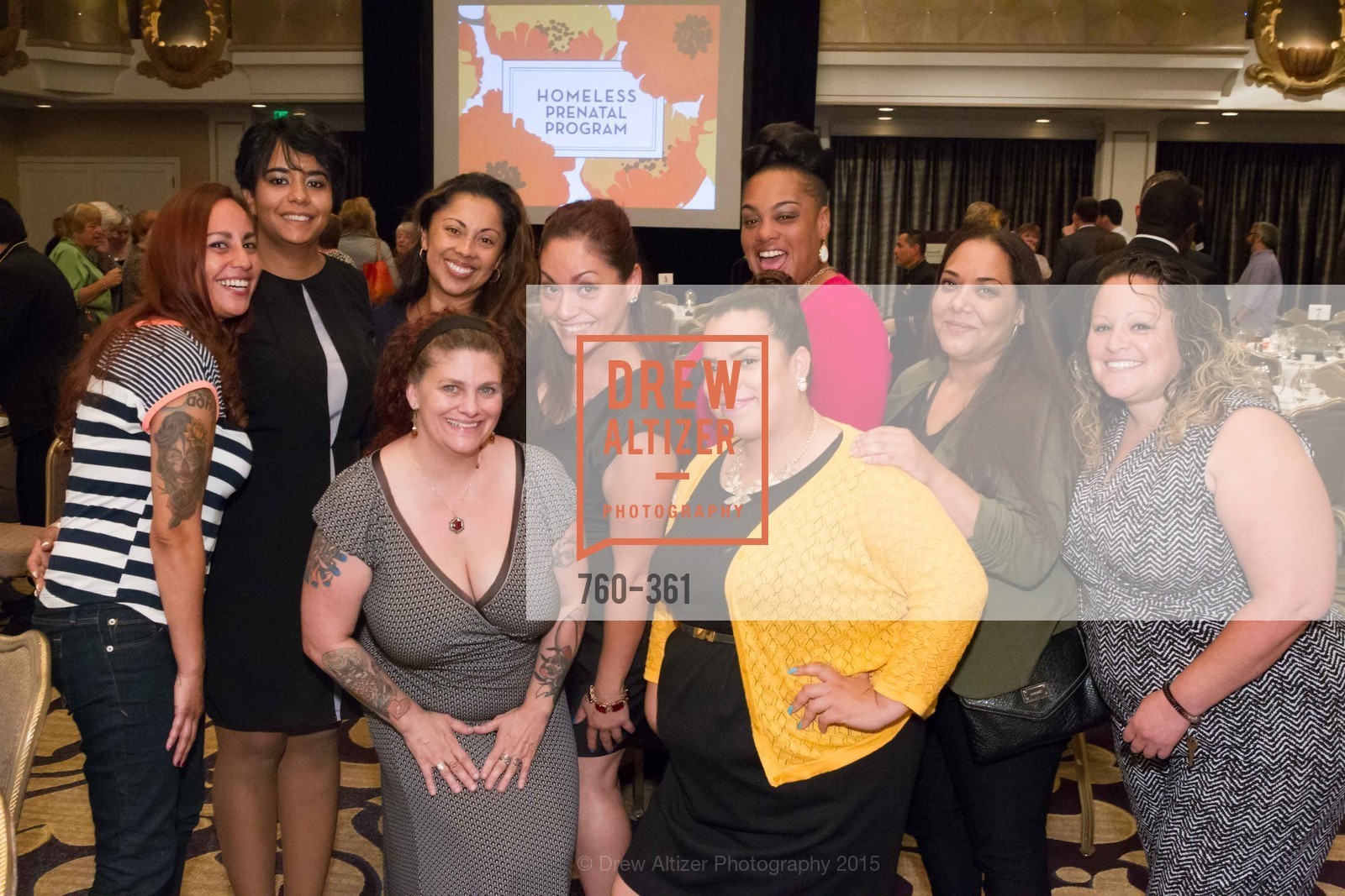 Group Photo, Homeless Prenatal Programs Annual Luncheon, Fairmont Hotel. Fairmont Hotel, October 9th, 2015, Photo #760-361 Group Photo, Photo #760-361