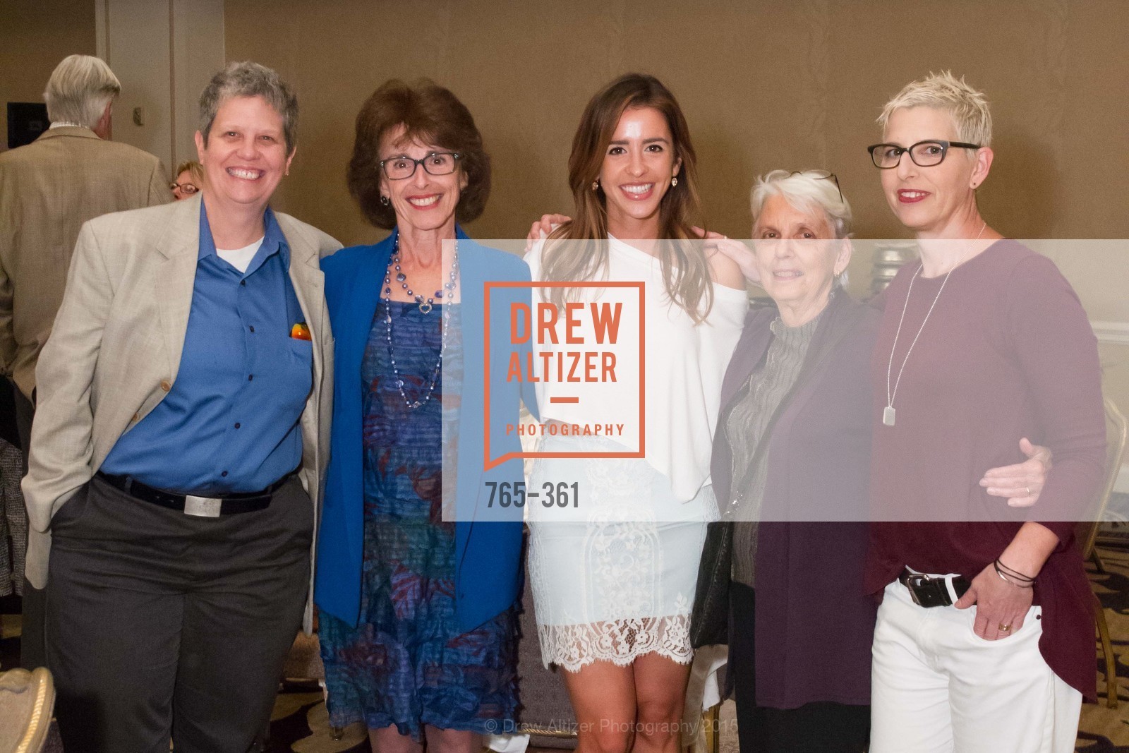 Sally Fasen, Darlene Feltstein, Emily Feltstein, Carol Pollock, Sarah Pollock, Homeless Prenatal Programs Annual Luncheon, Fairmont Hotel. Fairmont Hotel, October 9th, 2015, Photo #765-361 Sally Fasen, Darlene Feltstein, Emily Feltstein, Carol Pollock, Sarah Pollock, Photo #765-361