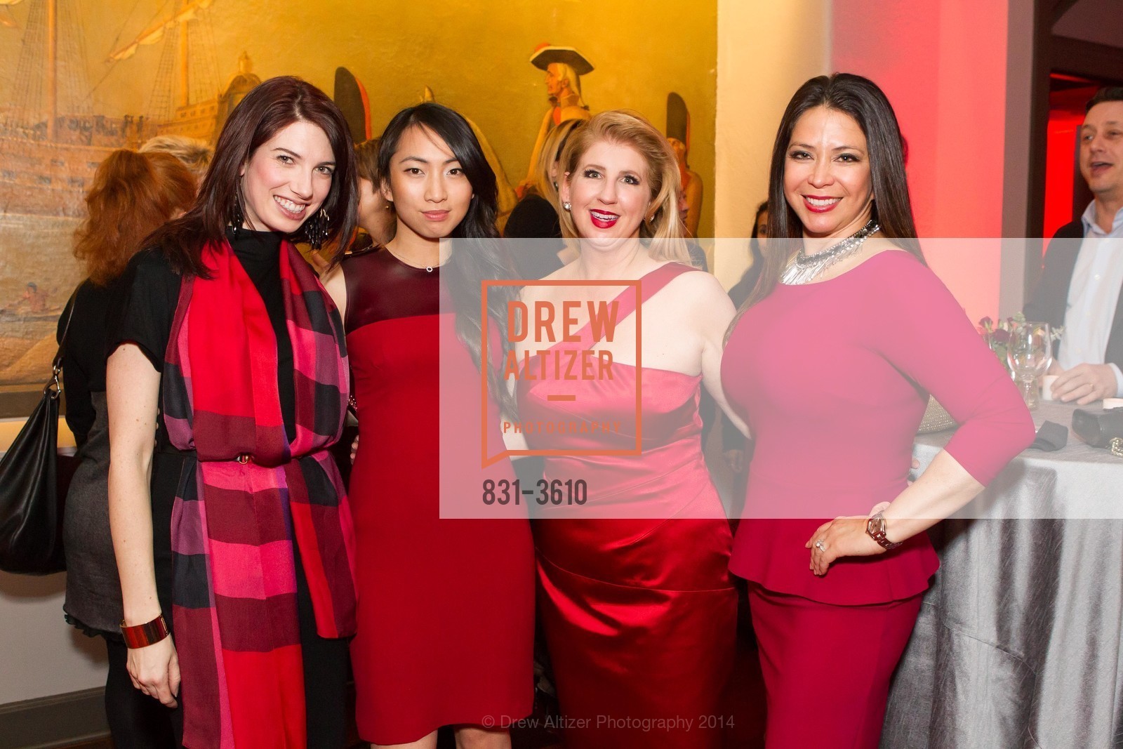 Jessica Young, Iris Tsui, Roberta Economidis, Maria Barrios, RED CROSS Launch Party, US, February 20th, 2014, Photo #831-3610 Jessica Young, Iris Tsui, Roberta Economidis, Maria Barrios, Photo #831-3610